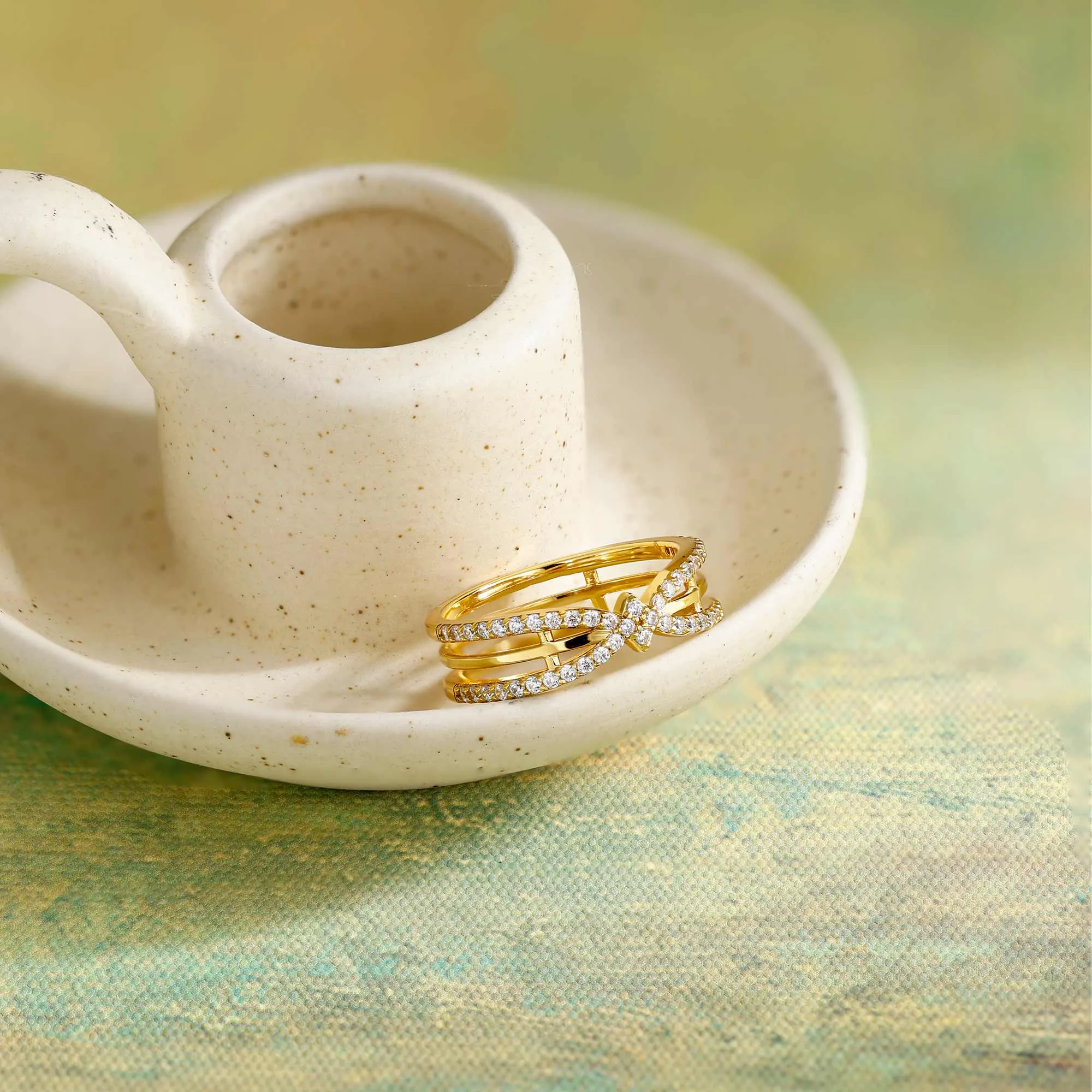 Cathedral Light Cross Ring sold by Vanimy Jewelry product image thumbnail 3