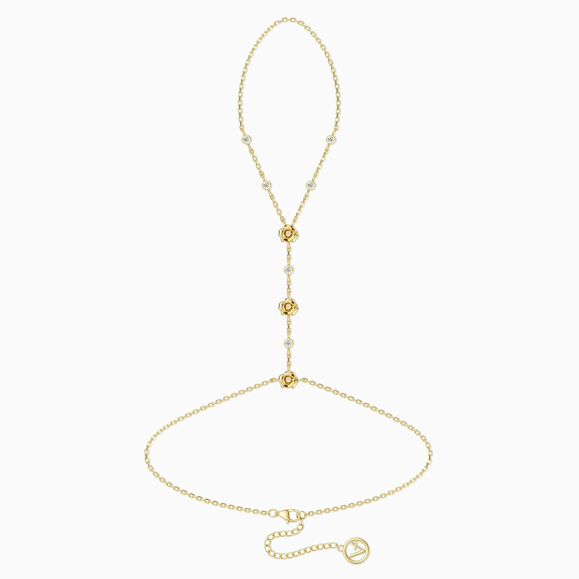 Rose Whisper Hand Chain sold by Vanimy Jewelry
