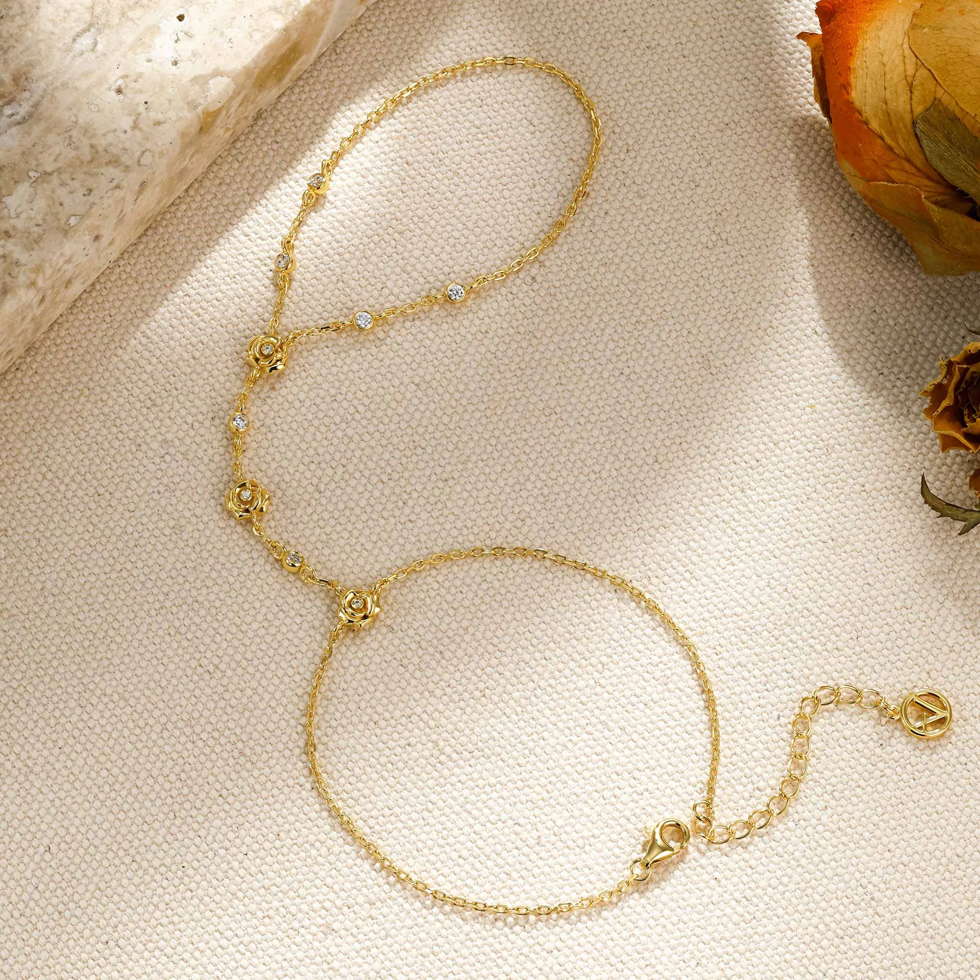 Rose Whisper Hand Chain sold by Vanimy Jewelry product image thumbnail 3