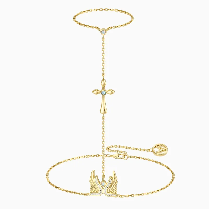 Wings of Light Hand Chain sold by Vanimy Jewelry