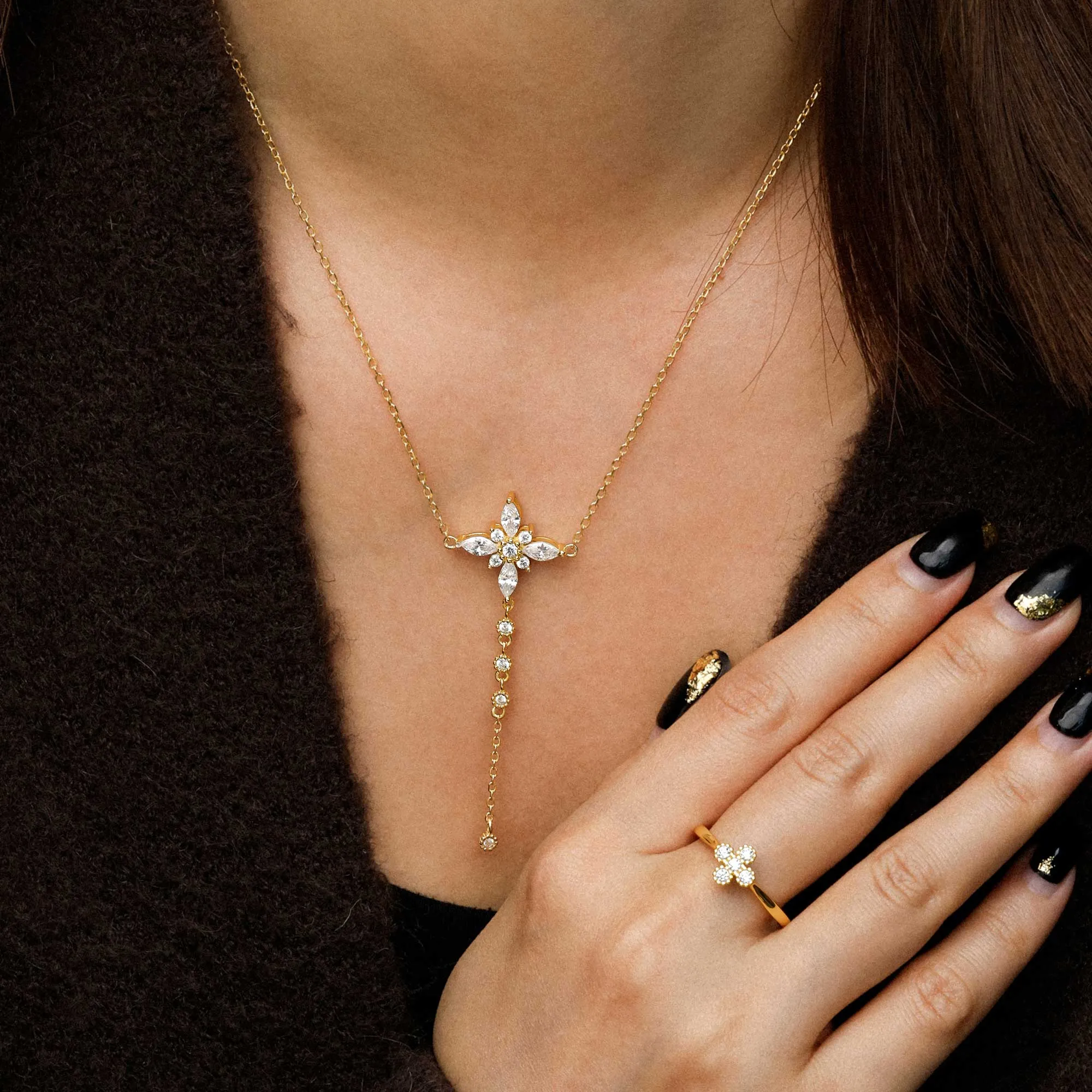 Byzantine Cross Y Necklace sold by Vanimy Jewelry product image thumbnail 5