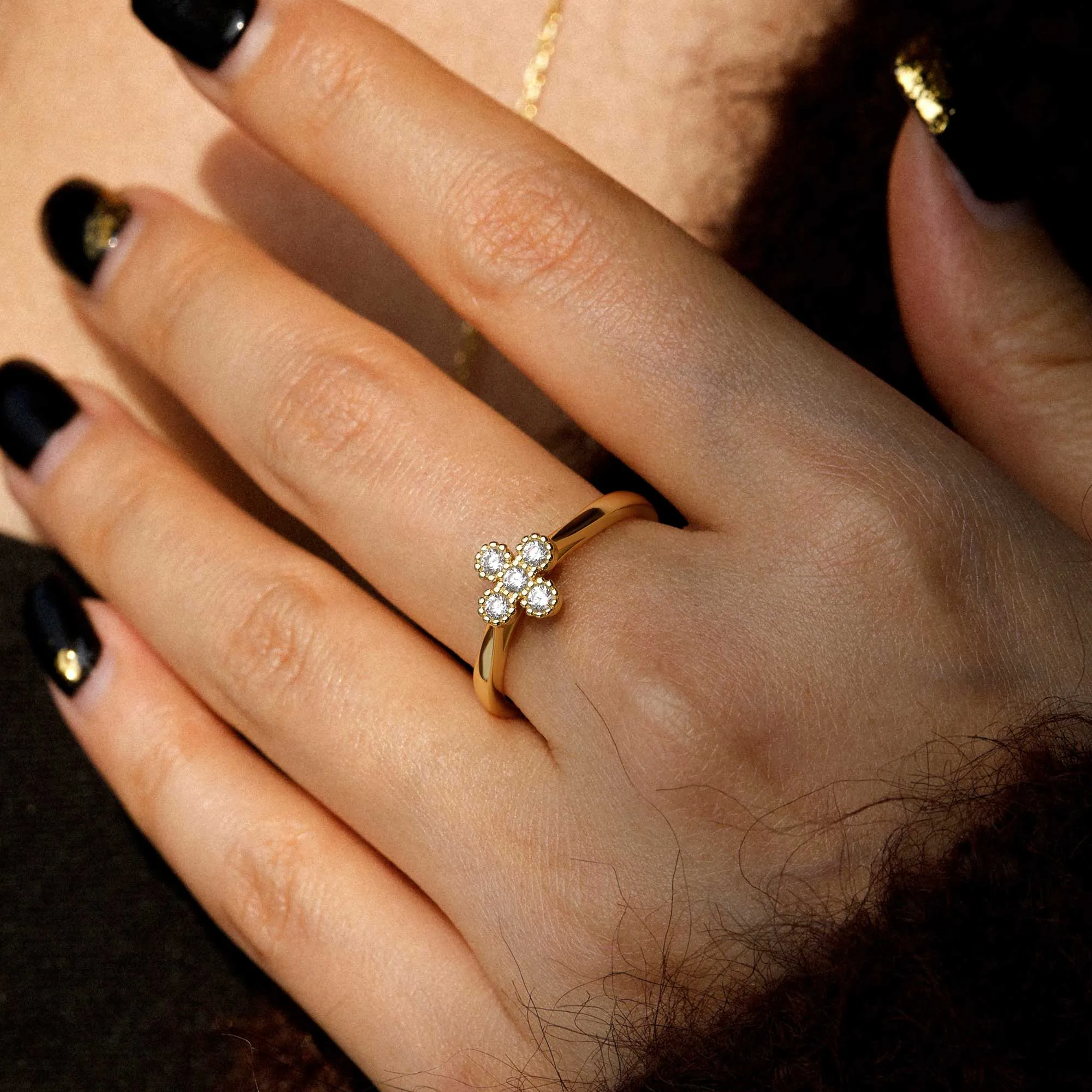 Bloom Cross Ring sold by Vanimy Jewelry product image thumbnail 2