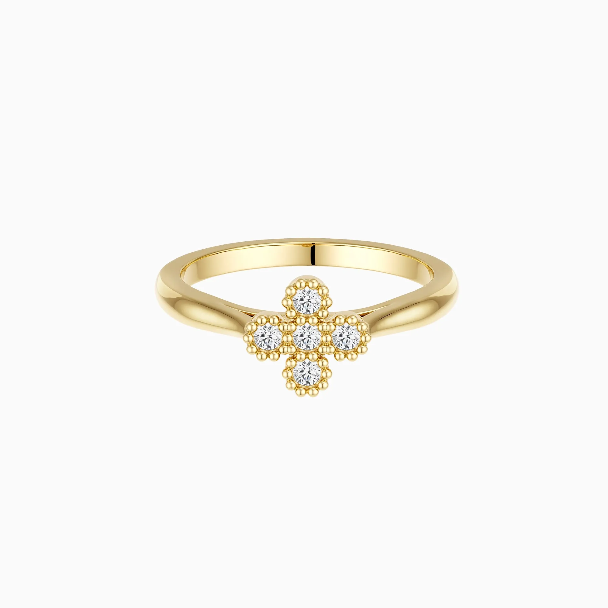 Bloom Cross Ring sold by Vanimy Jewelry