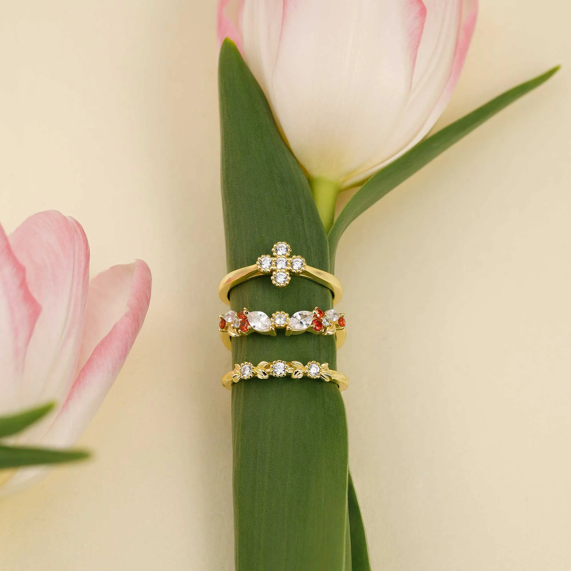 Marquise Bloom Stackable Ring sold by Vanimy Jewelry product image thumbnail 3