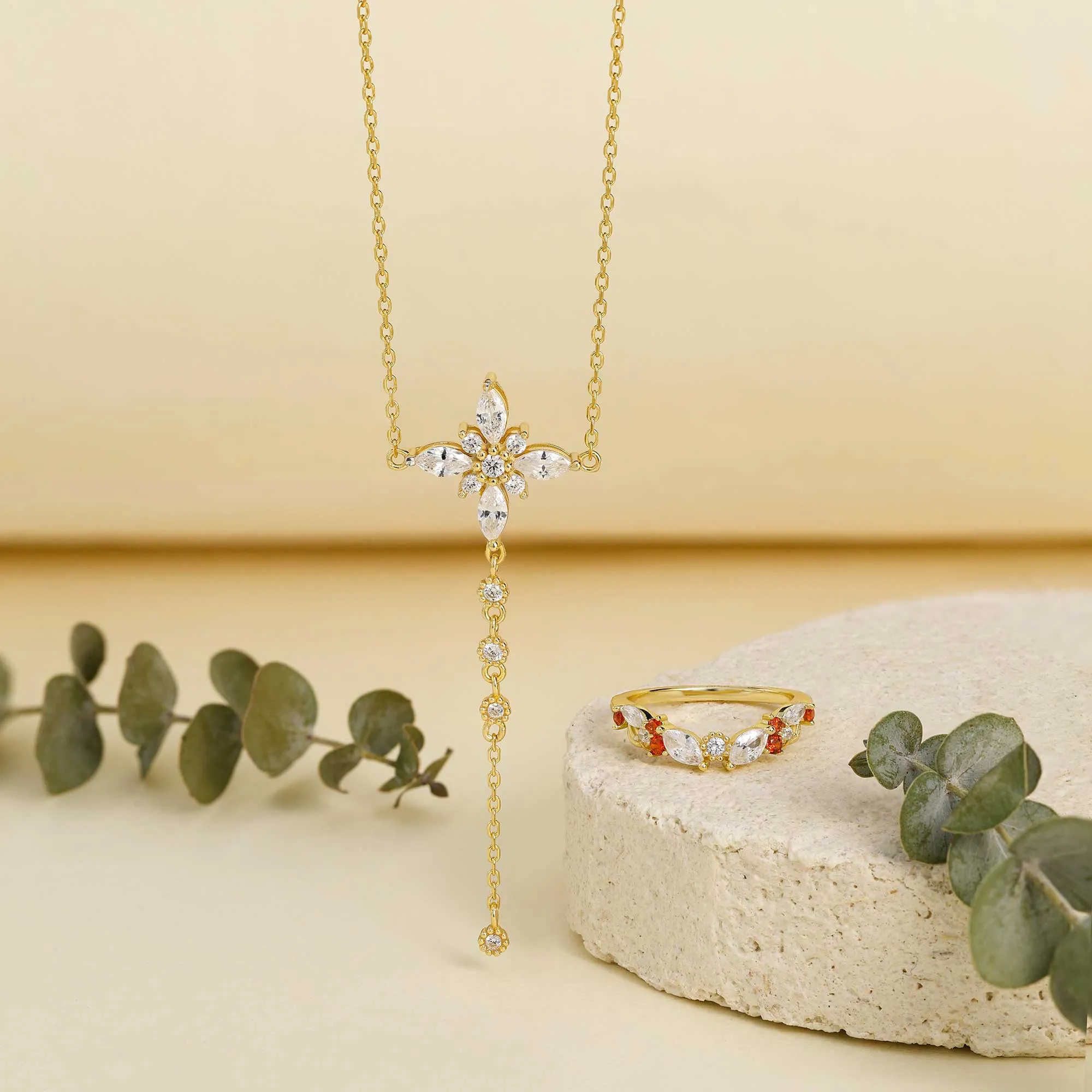 Marquise Bloom Stackable Ring sold by Vanimy Jewelry product image thumbnail 4