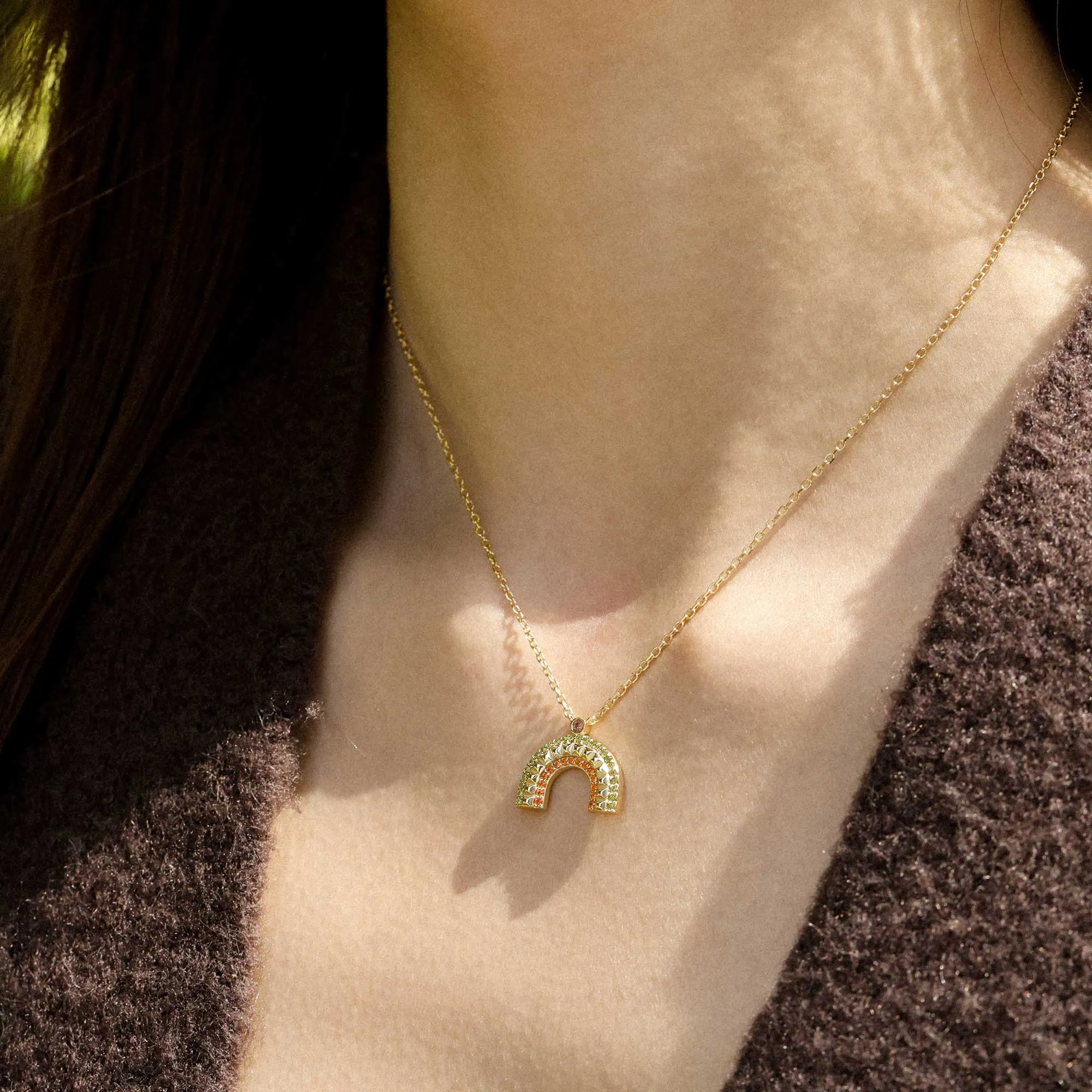 Noah Rainbow Necklace sold by Vanimy Jewelry product image thumbnail 2