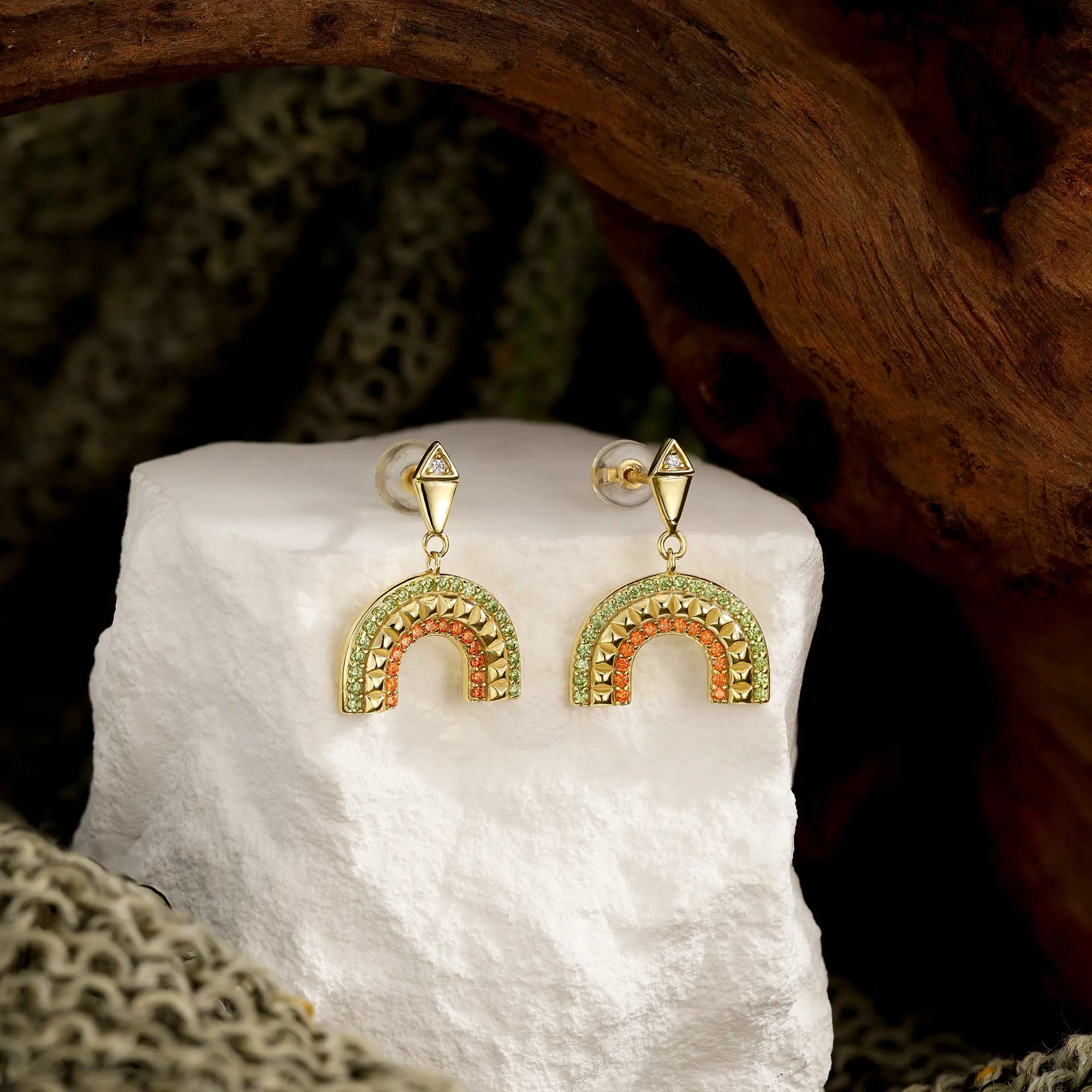 Noah Rainbow Drop Earrings sold by Vanimy Jewelry product image thumbnail 3