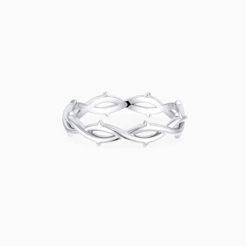 Solid Gold Crown of Thorns Band made by Vanimy Jewelry