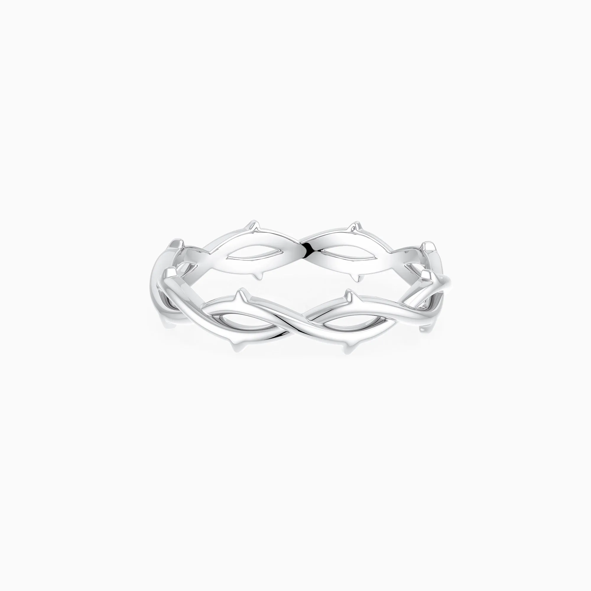 Solid Gold Crown of Thorns Band sold by Vanimy Jewelry