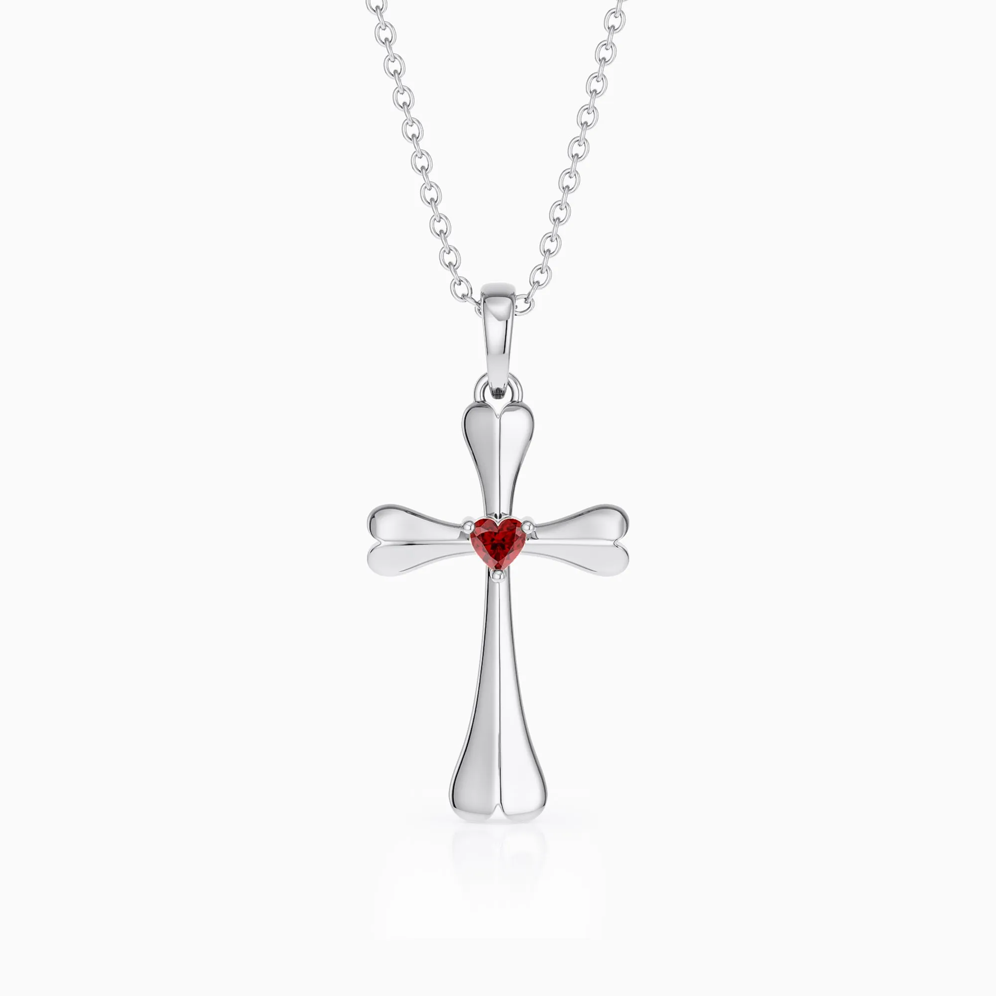 Heartfold Cross Necklace sold by Vanimy Jewelry product image thumbnail 4