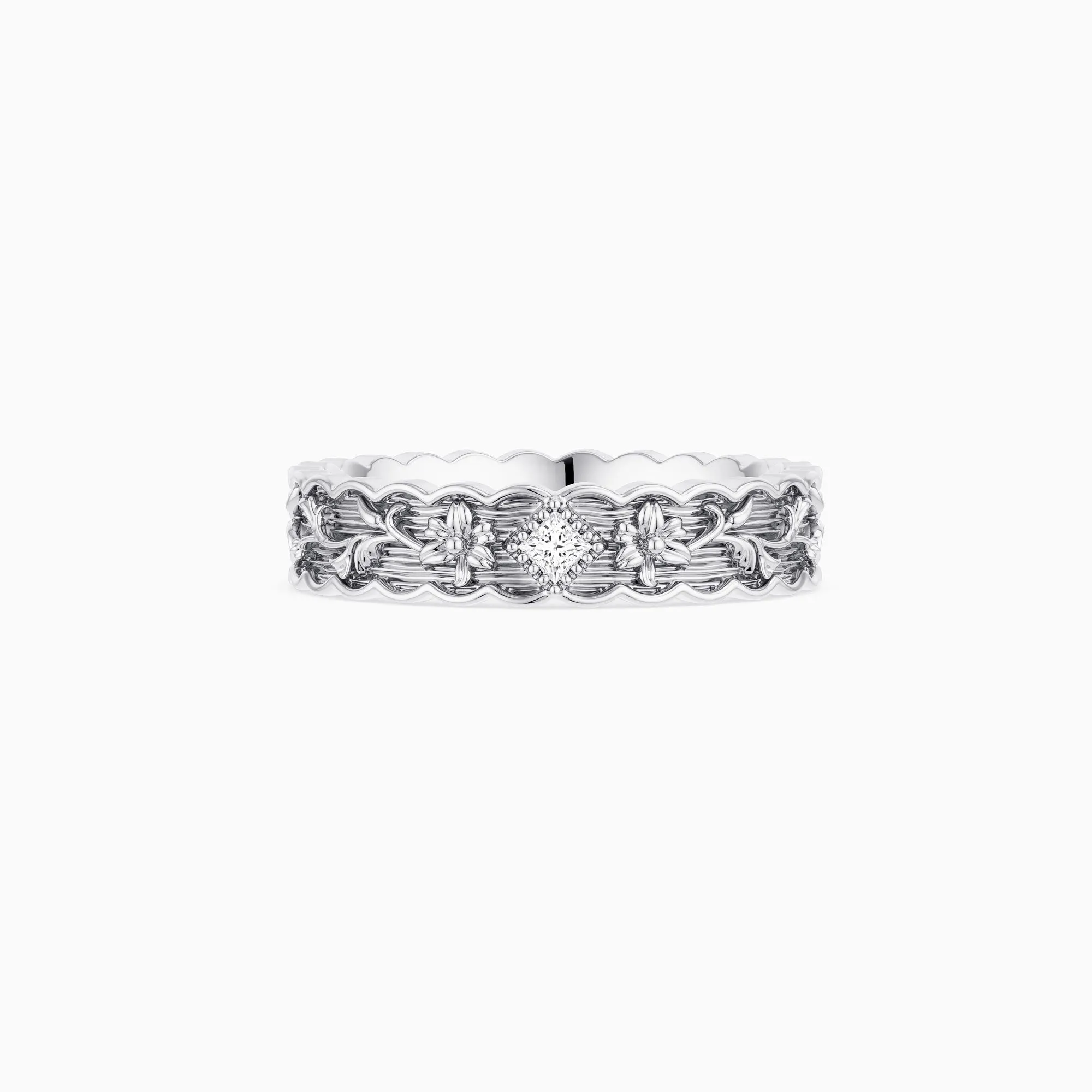 Lily Lumina White Topaz Band Ring sold by Vanimy Jewelry