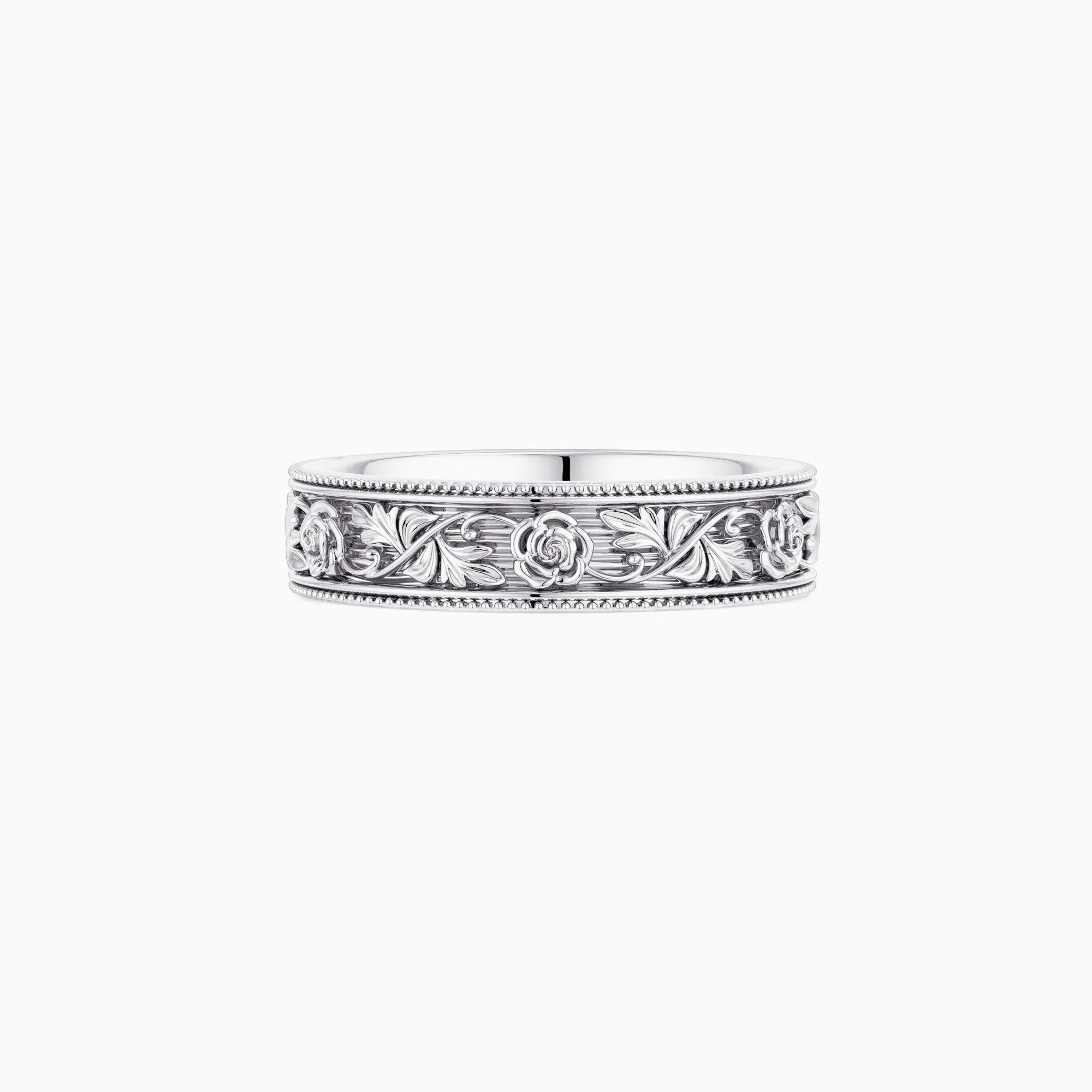 Rosera Vine Filigree Band Ring sold by Vanimy Jewelry