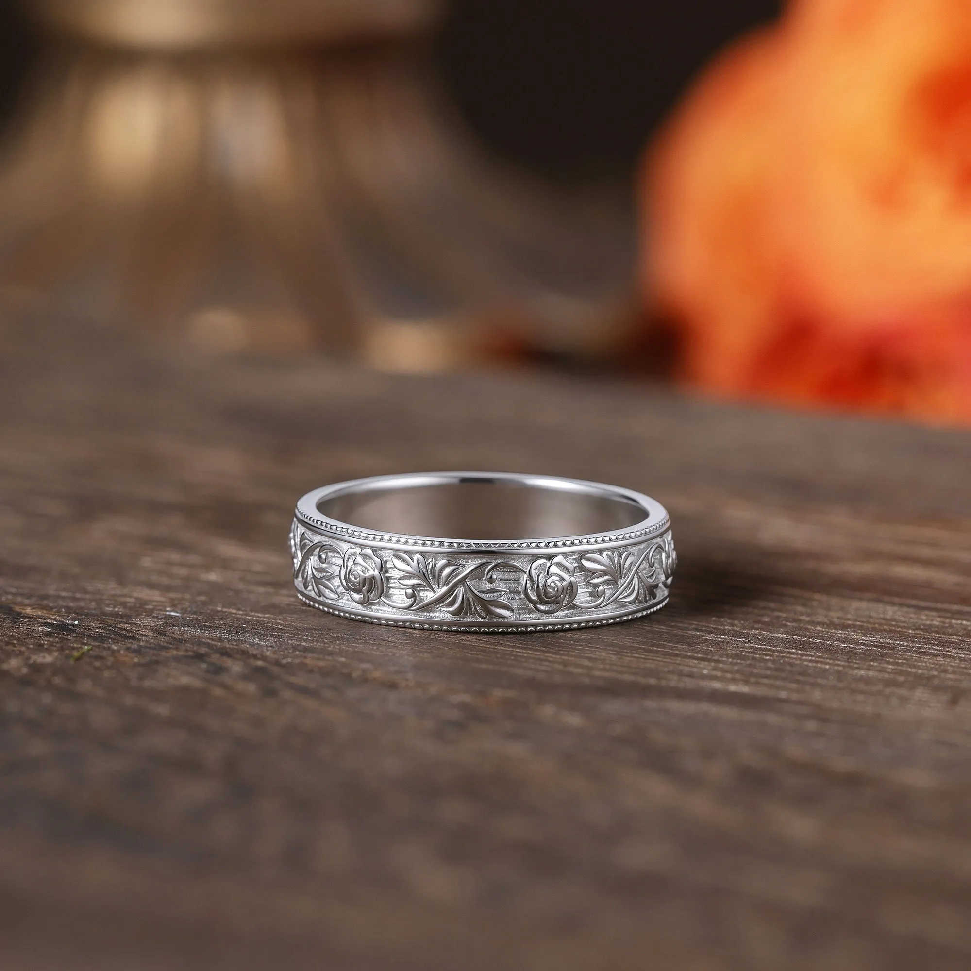Rosera Vine Filigree Band Ring sold by Vanimy Jewelry product image thumbnail 2
