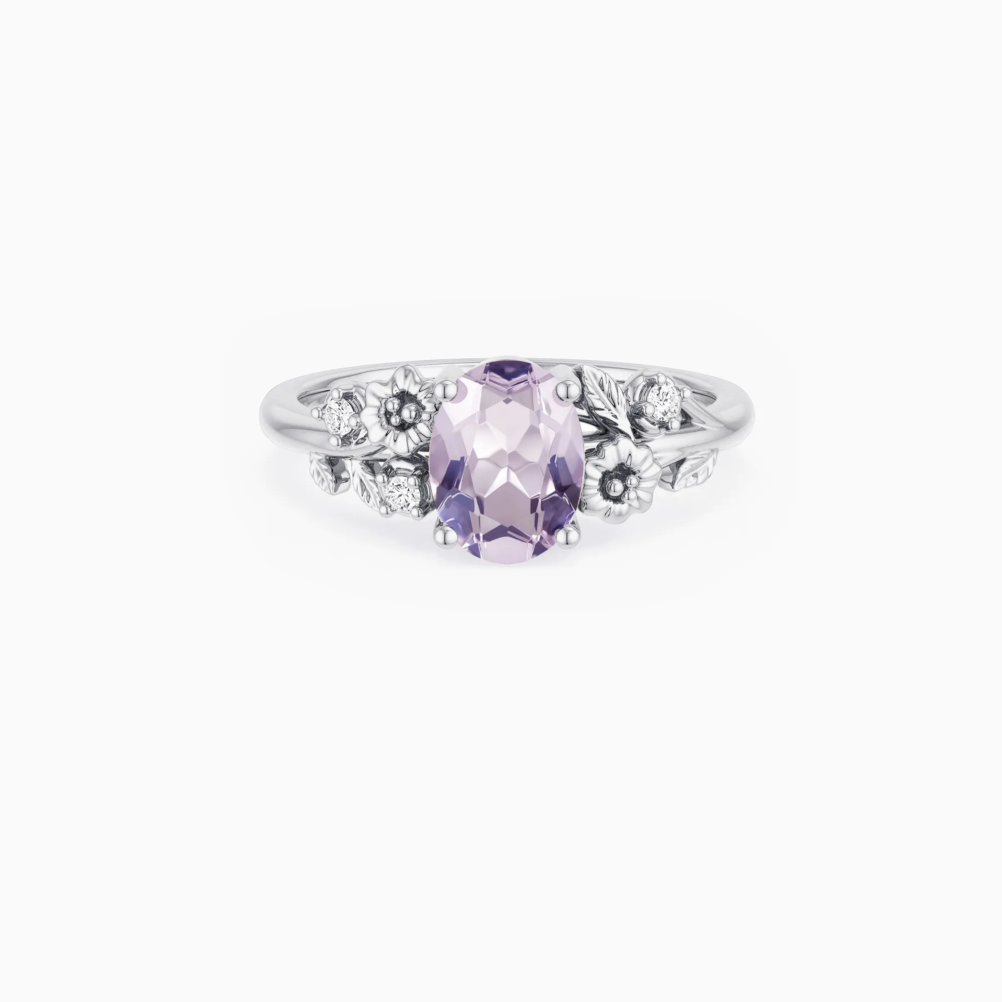 Lavanthe Bloom Lavender Amethyst Ring sold by Vanimy Jewelry