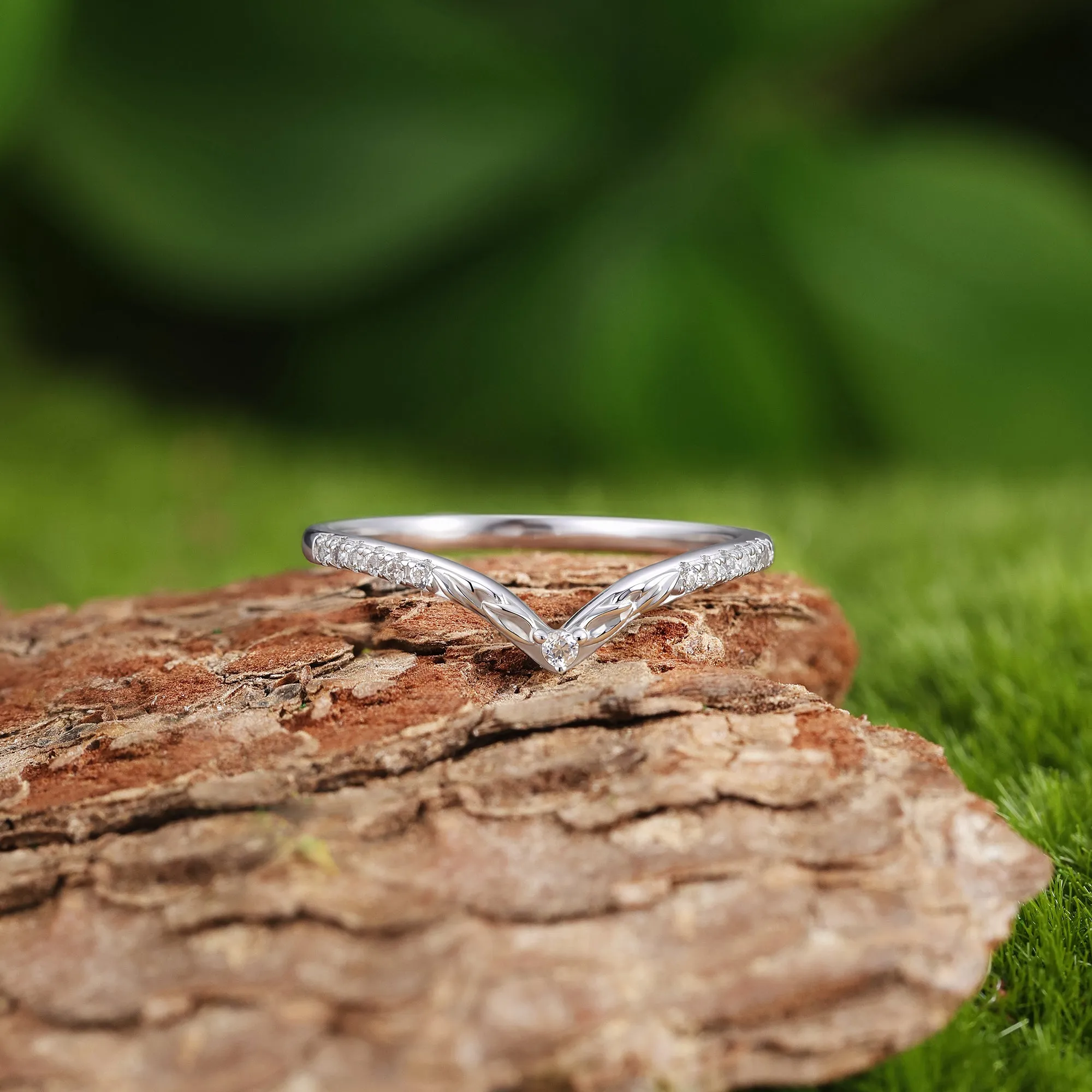 Vine Whisper Stacking Ring sold by Vanimy Jewelry product image thumbnail 3
