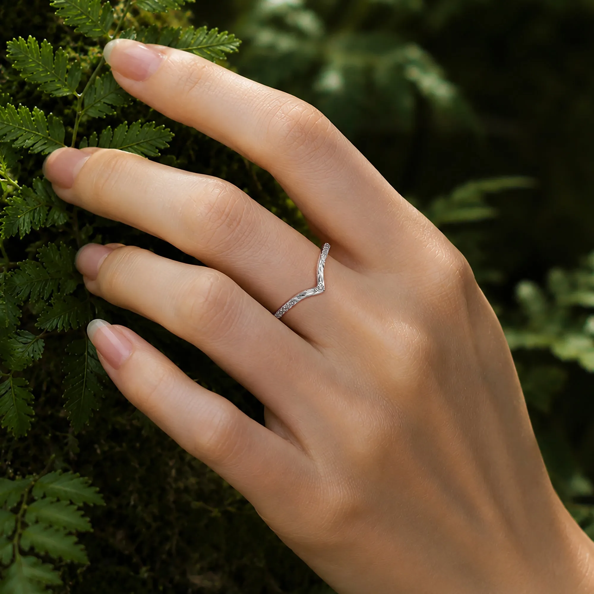 Vine Whisper Stacking Ring sold by Vanimy Jewelry product image thumbnail 2