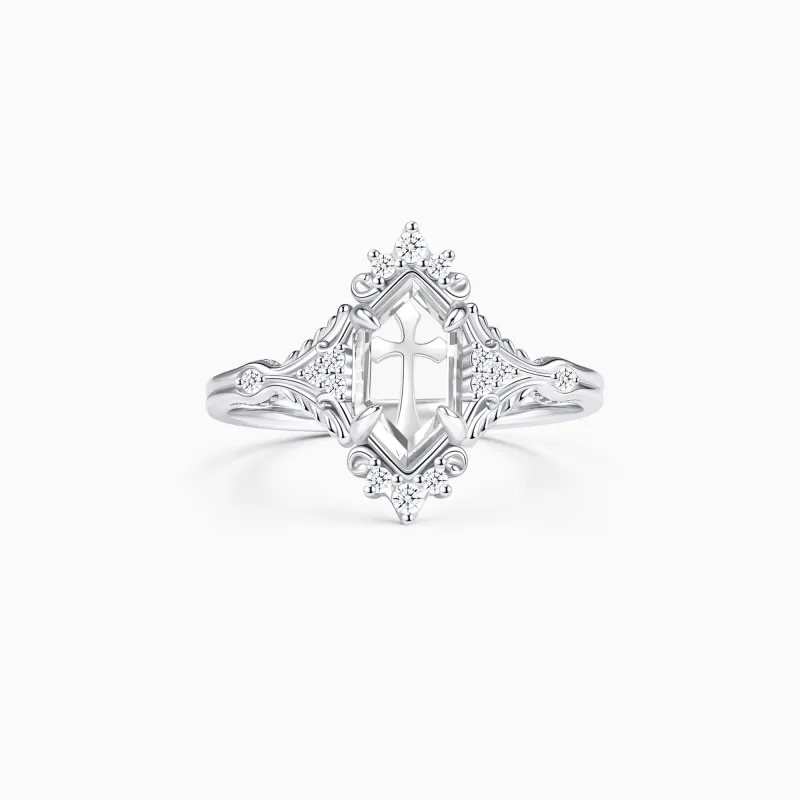 Lucent Cross Ring made by Vanimy Jewelry