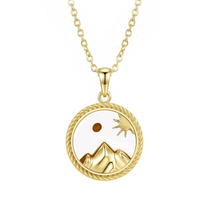 Mustard Seed of Light Medallion Necklace made by Vanimy Jewelry