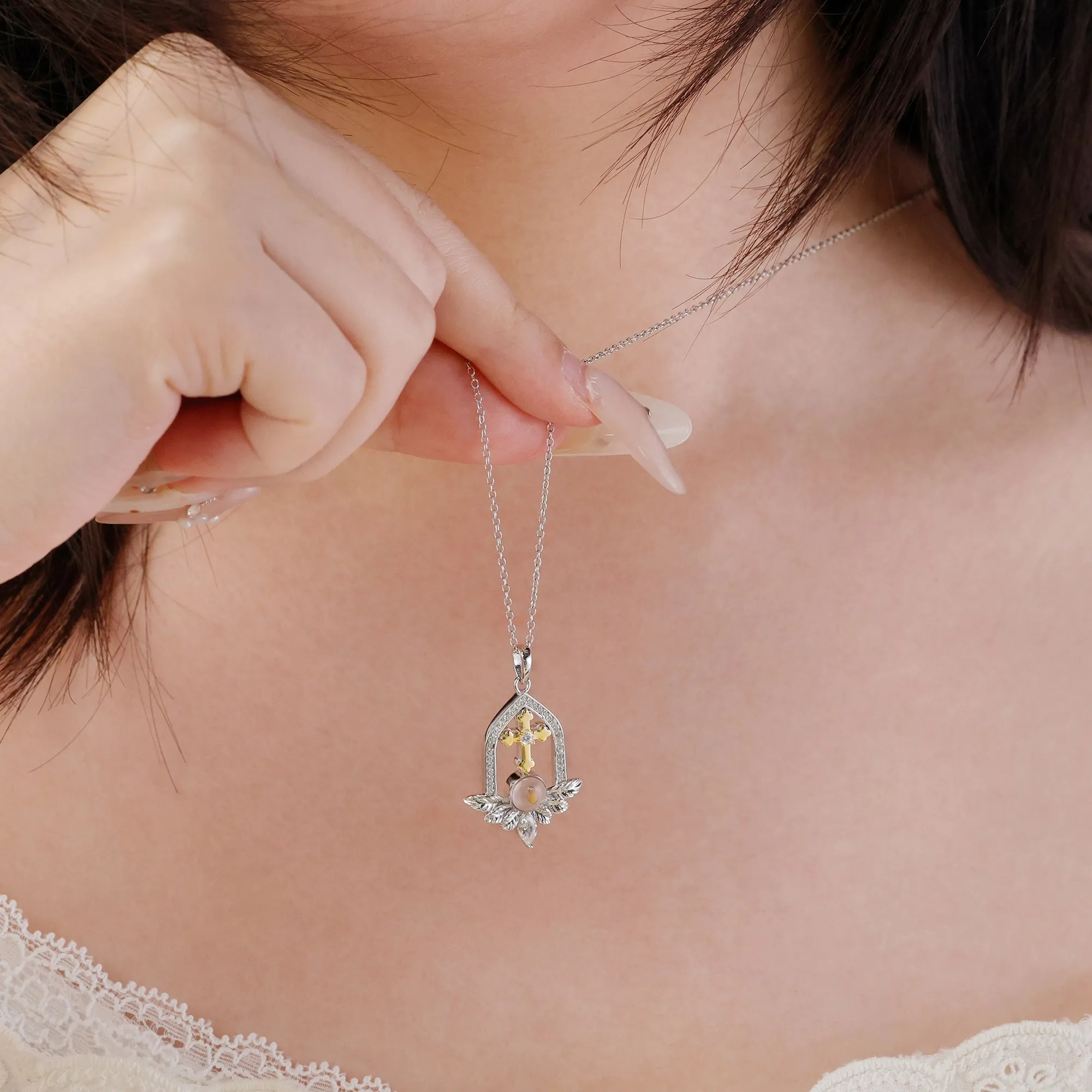 Blooming Faith Mustard Seed Necklace sold by Vanimy Jewelry product image thumbnail 4