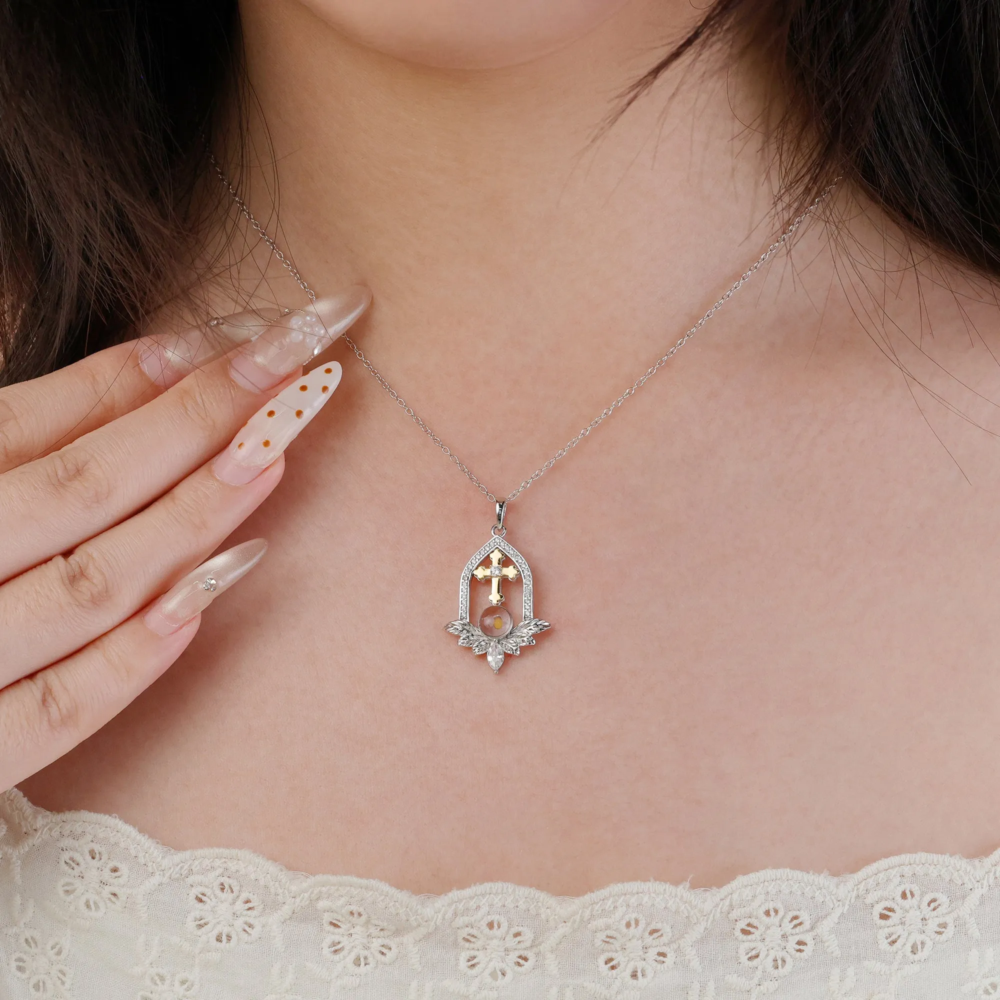 Blooming Faith Mustard Seed Necklace sold by Vanimy Jewelry product image thumbnail 2