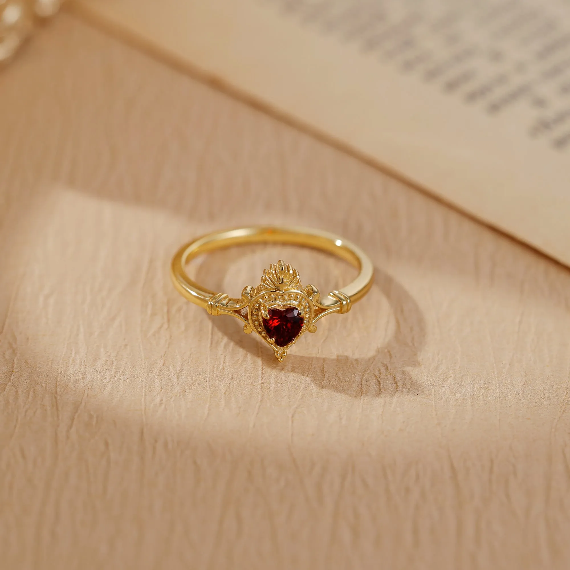 Sacred Heart Devotion Ring sold by Vanimy Jewelry product image thumbnail 2
