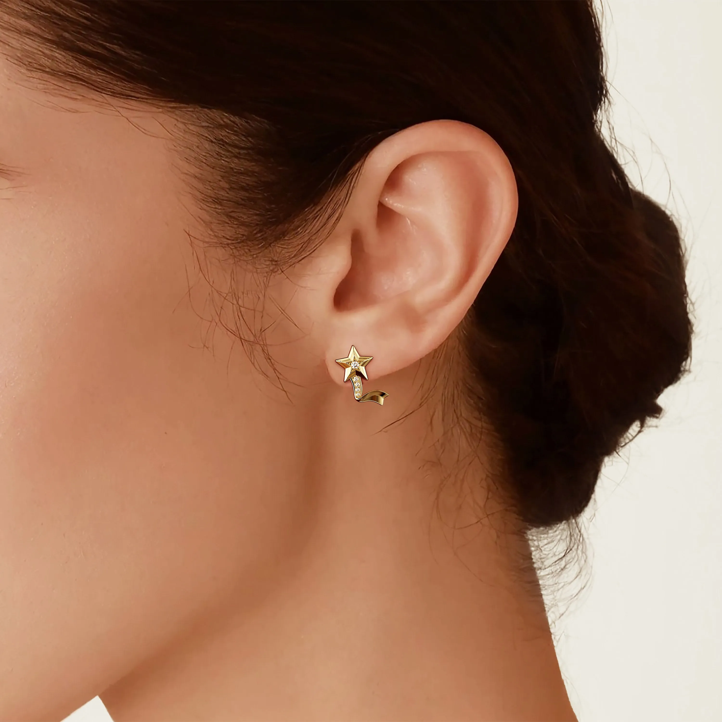 Celestial Shooting Stars Stud Earrings sold by Vanimy Jewelry product image thumbnail 2