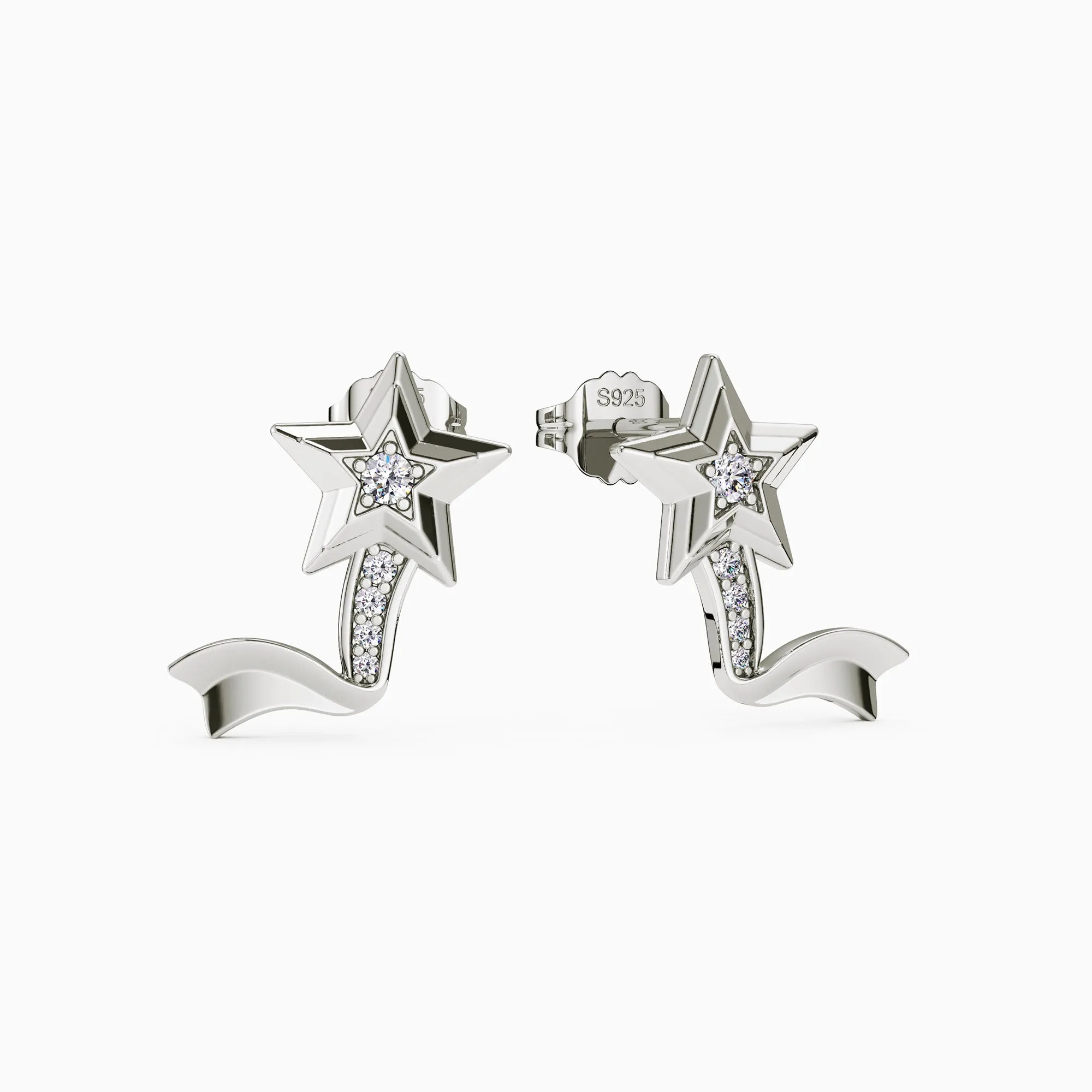 Celestial Shooting Stars Stud Earrings sold by Vanimy Jewelry product image thumbnail 5
