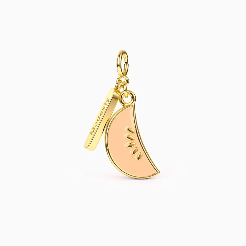 Fruits of Spirit Modesty Melon Charm sold by Vanimy Jewelry