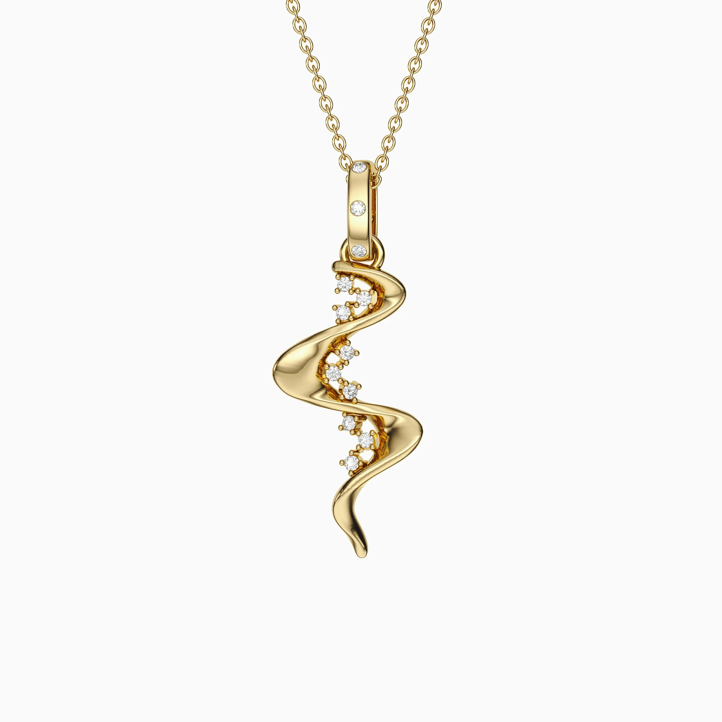 Floating On Cloud Nine Wave Charm Pendant sold by Vanimy Jewelry product image thumbnail 2