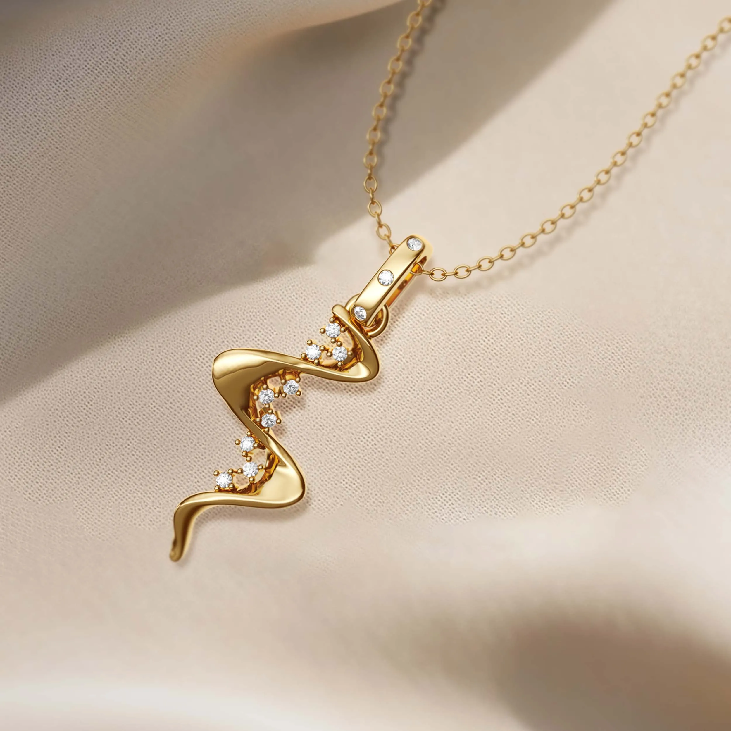 Floating On Cloud Nine Wave Charm Pendant sold by Vanimy Jewelry product image thumbnail 5