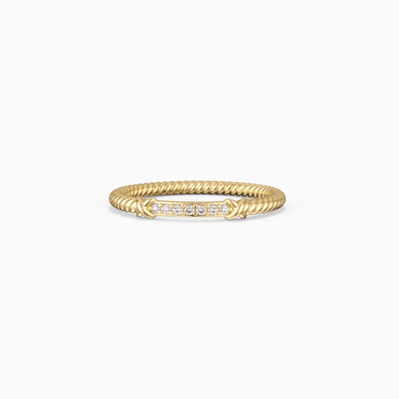 Rope Circle Ring sold by Vanimy Jewelry