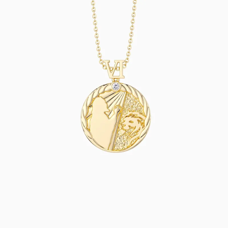 Promised Land Lion's Den Faith Triumph Pendant Necklace made by Vanimy Jewelry