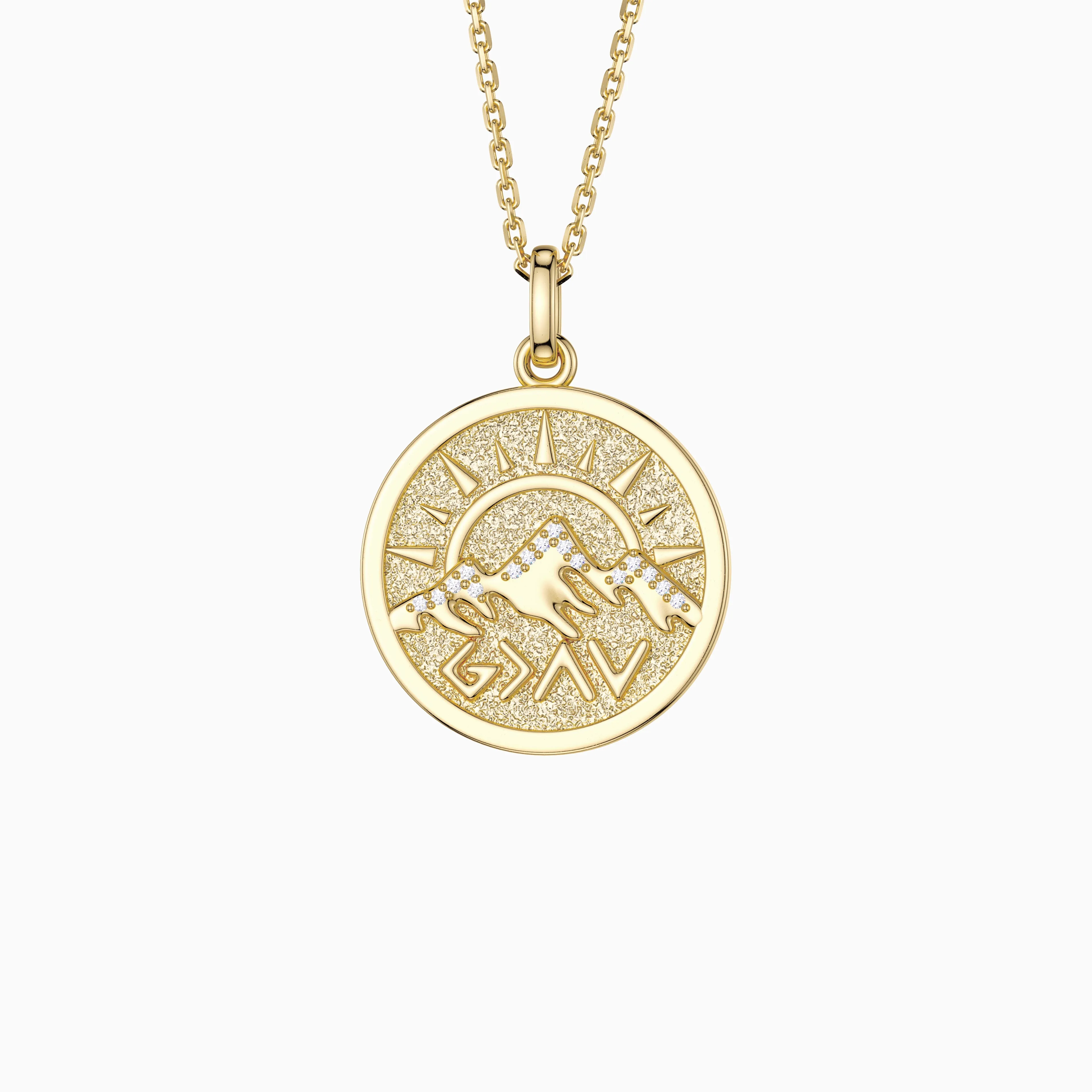 God is Greater Than Highs and Lows Pendant Medallion Necklace sold by Vanimy Jewelry