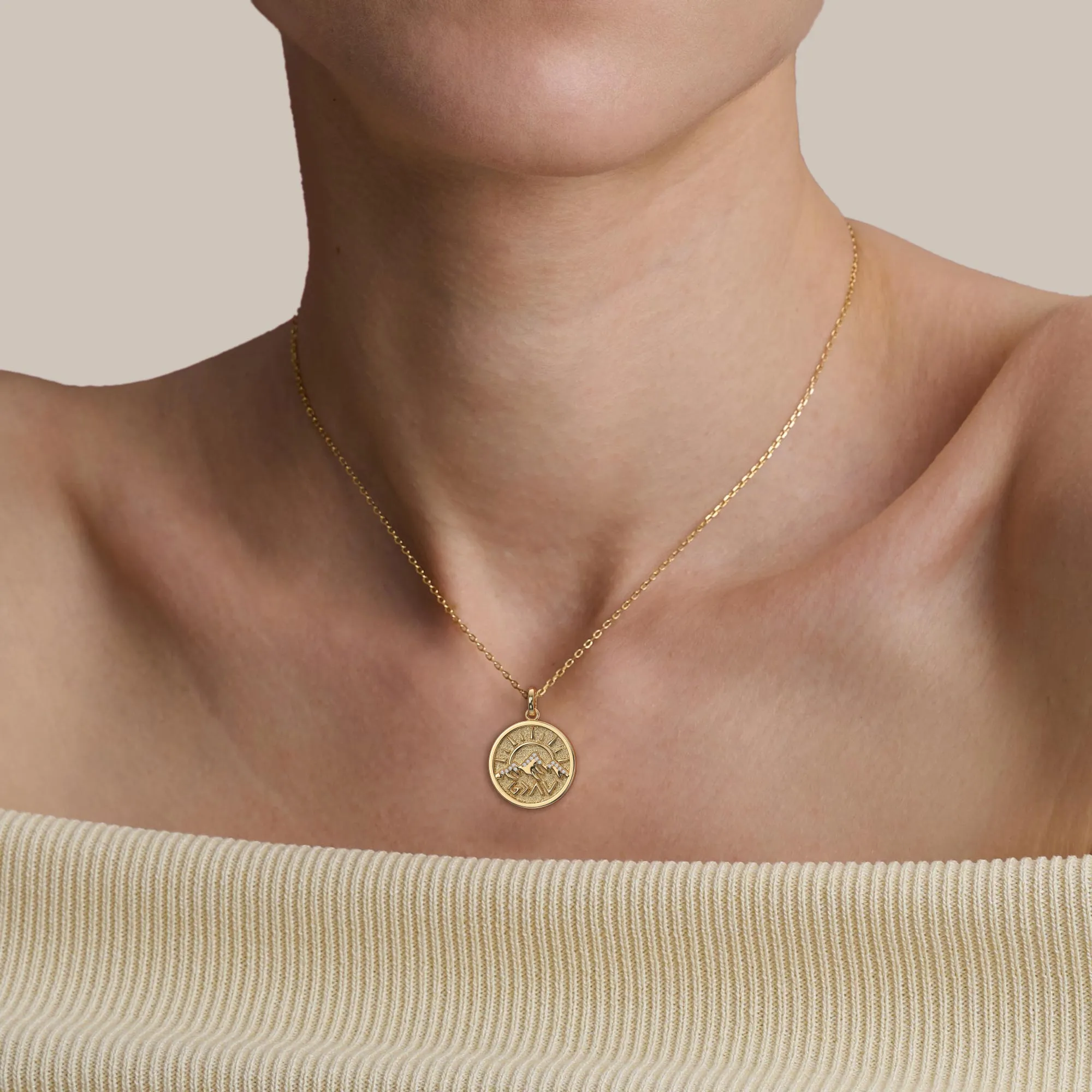 God is Greater Than Highs and Lows Pendant Medallion Necklace sold by Vanimy Jewelry product image thumbnail 2