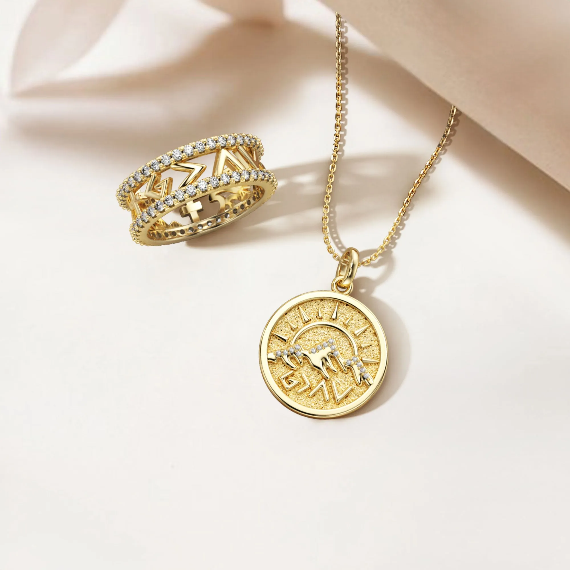 God is Greater Than Highs and Lows Pendant Medallion Necklace sold by Vanimy Jewelry product image thumbnail 4