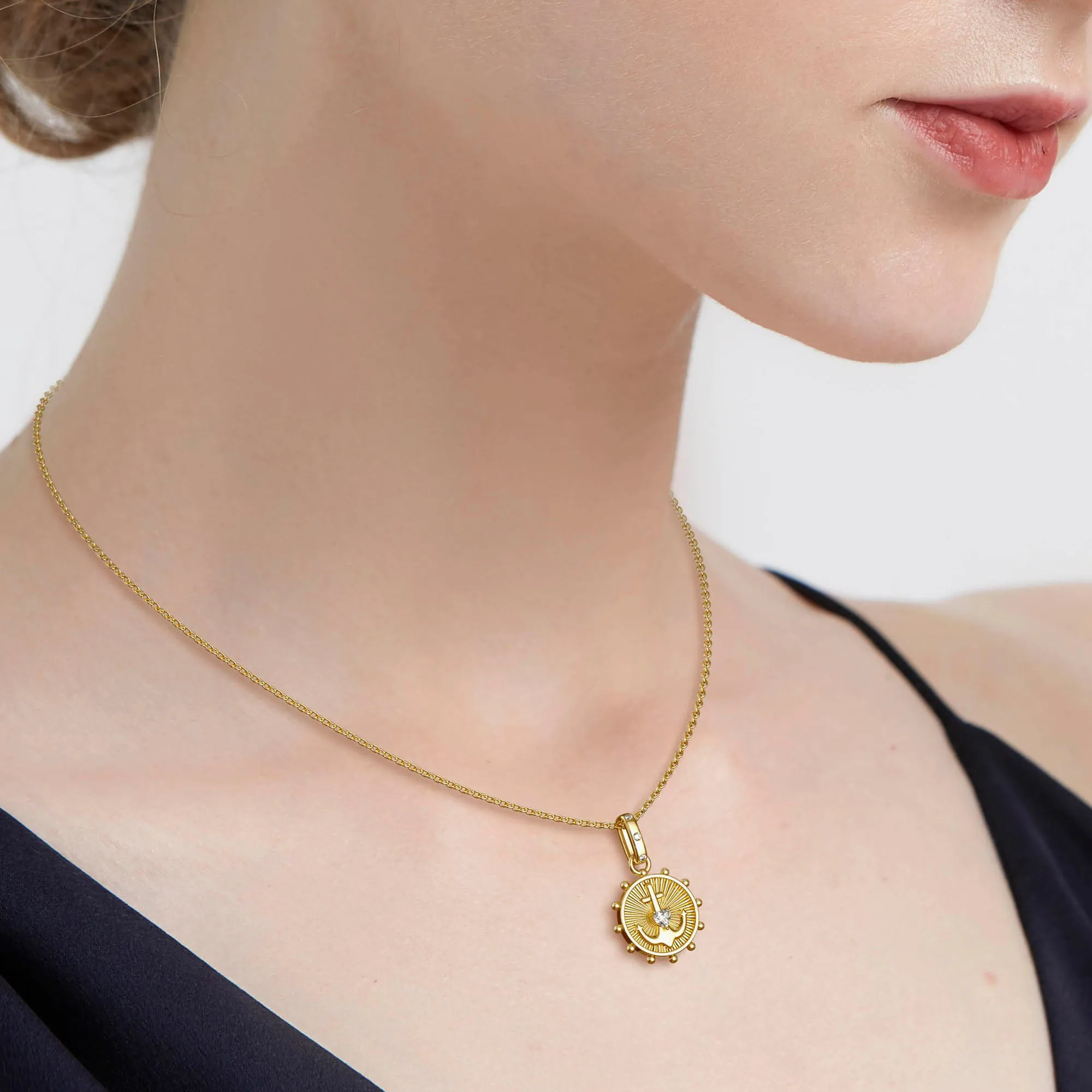 Cross Anchor Amulet Medallion Coin Pendant sold by Vanimy Jewelry product image thumbnail 3