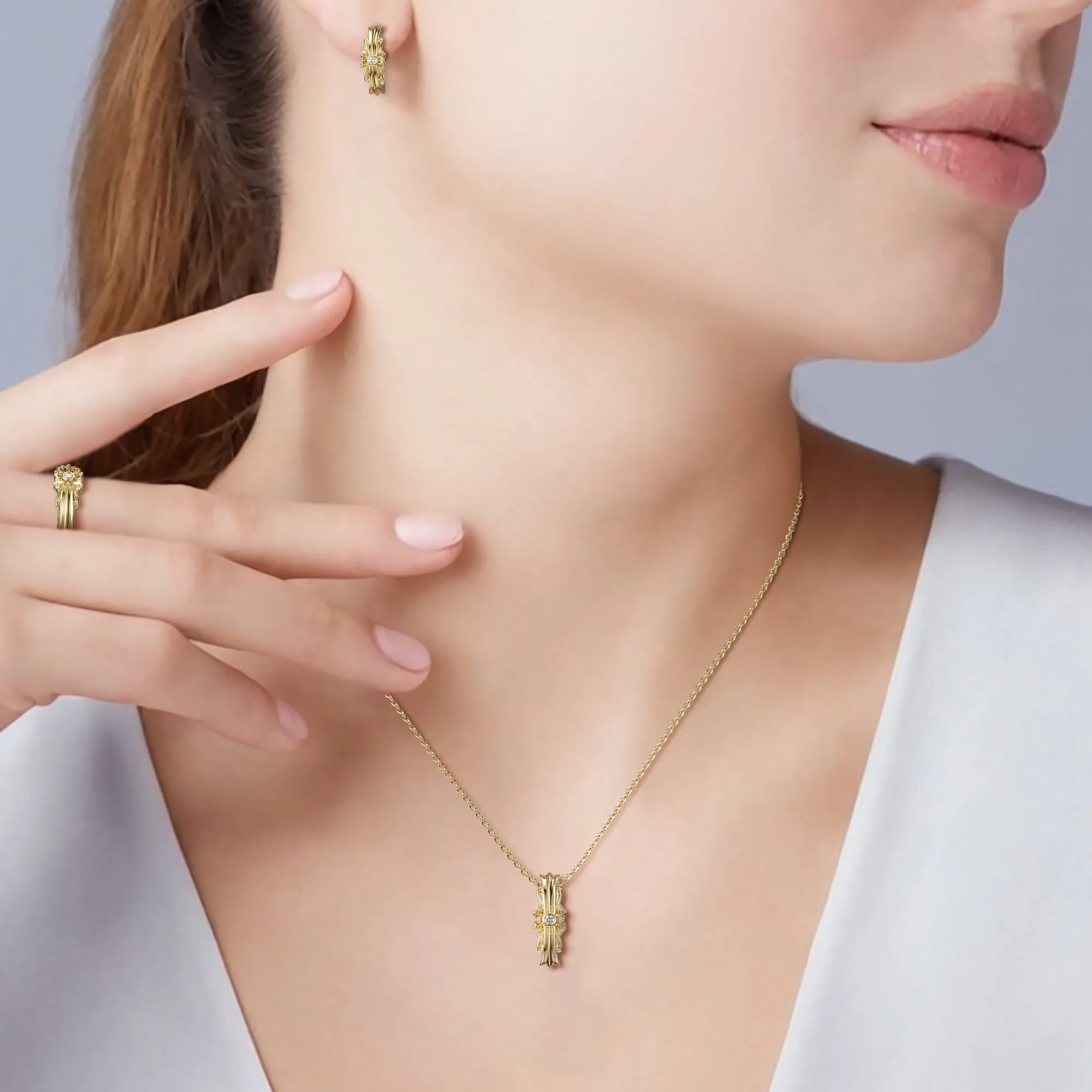 Byzantine Edge Cross Ring sold by Vanimy Jewelry product image thumbnail 4