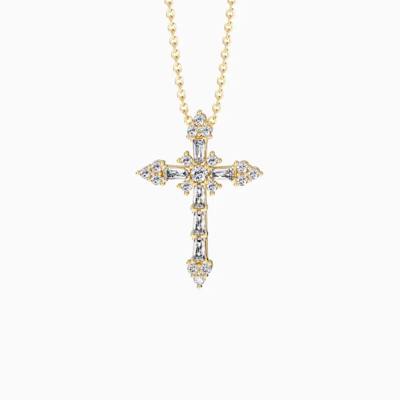 Byzantine Faith Cross Pendant Necklace sold by Vanimy Jewelry