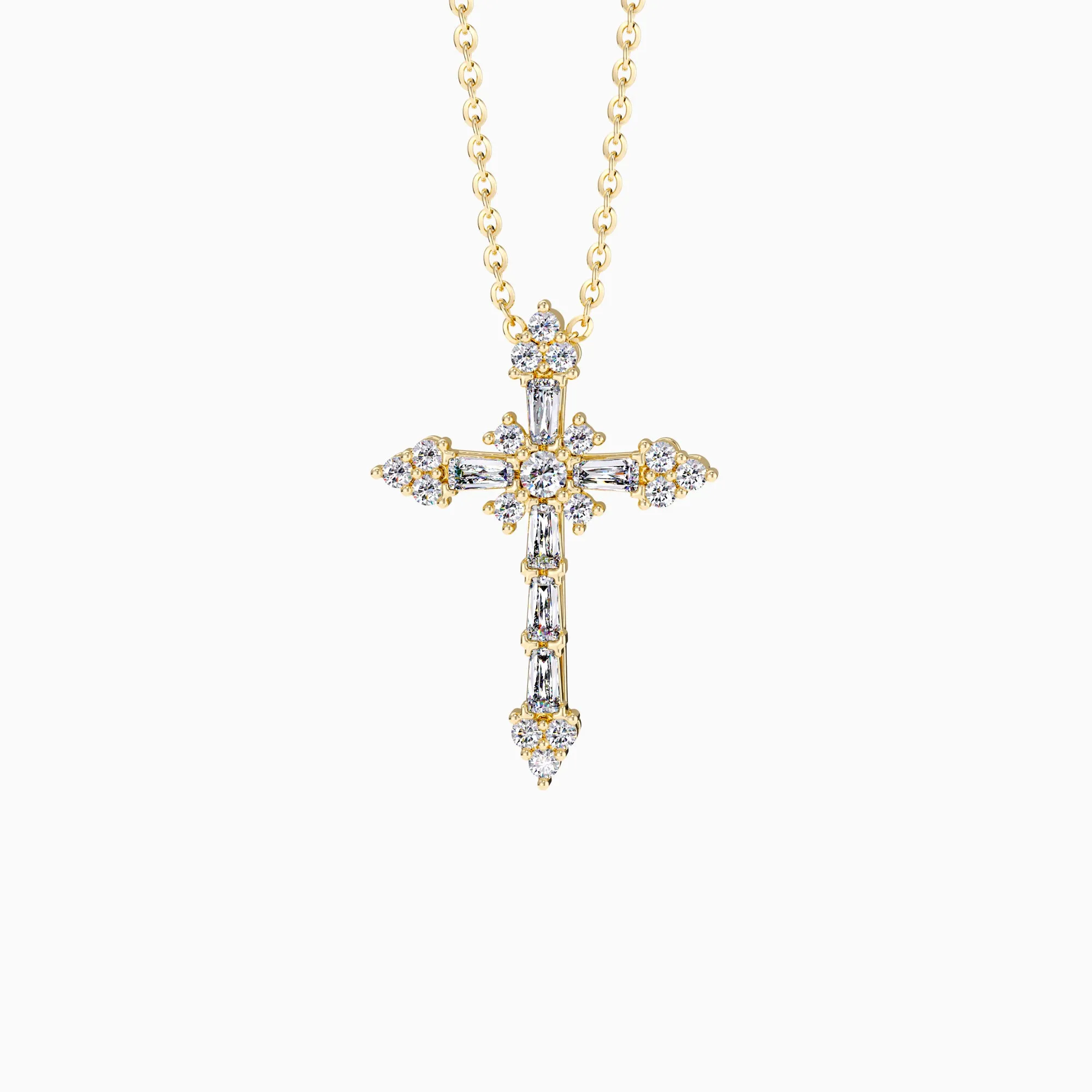 Byzantine Faith Cross Pendant Necklace sold by Vanimy Jewelry