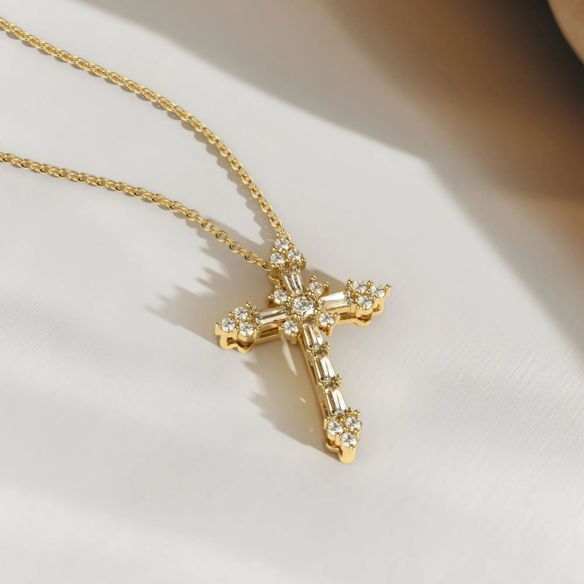 Byzantine Faith Cross Pendant Necklace sold by Vanimy Jewelry product image thumbnail 4