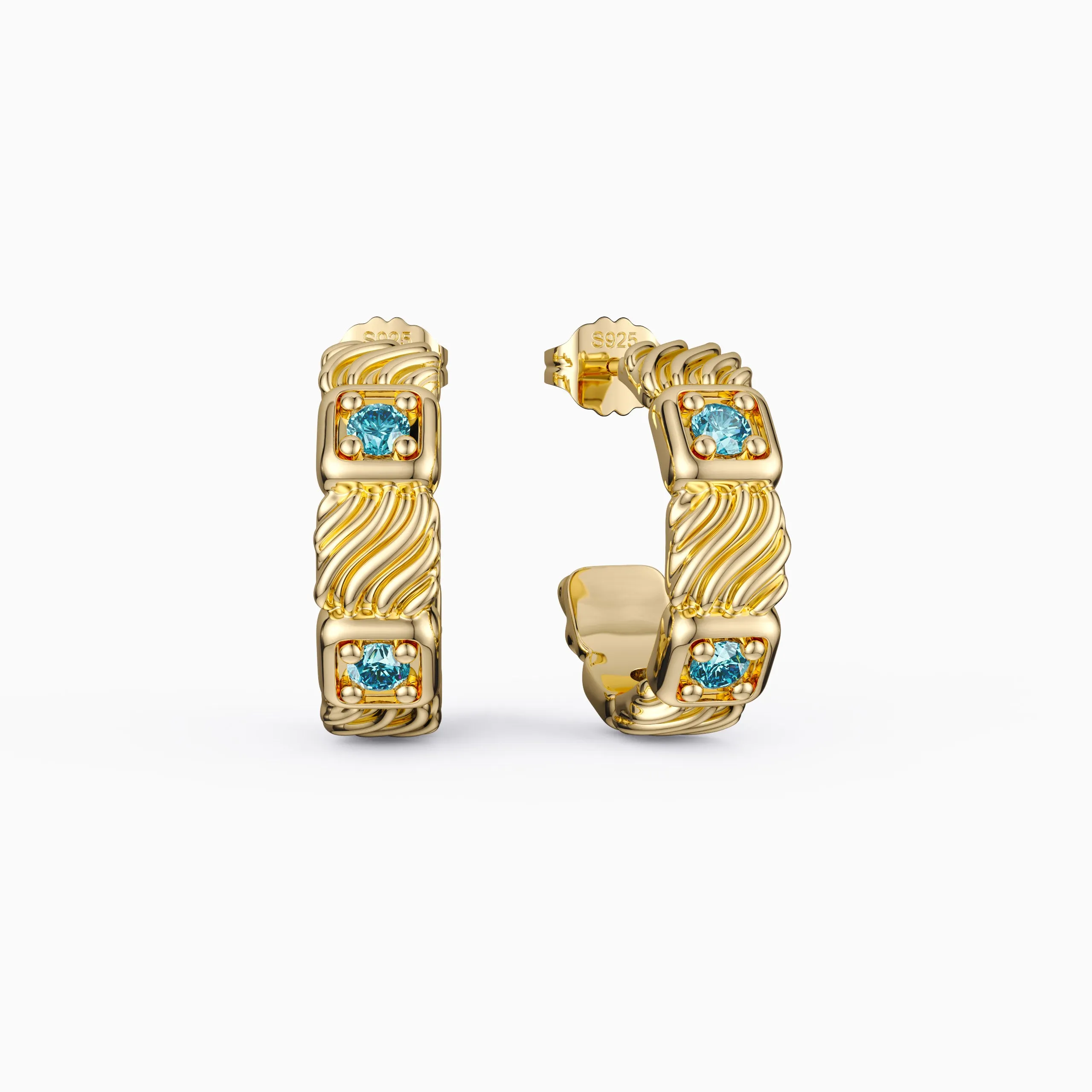 Square Polychromatic Earrings sold by Vanimy Jewelry