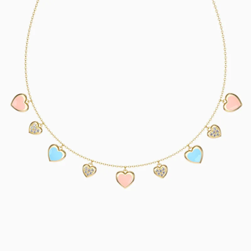 Heart Station Necklace sold by Vanimy Jewelry