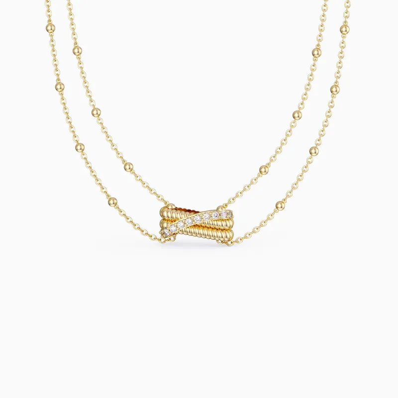 Layered Twisted Necklace sold by Vanimy Jewelry