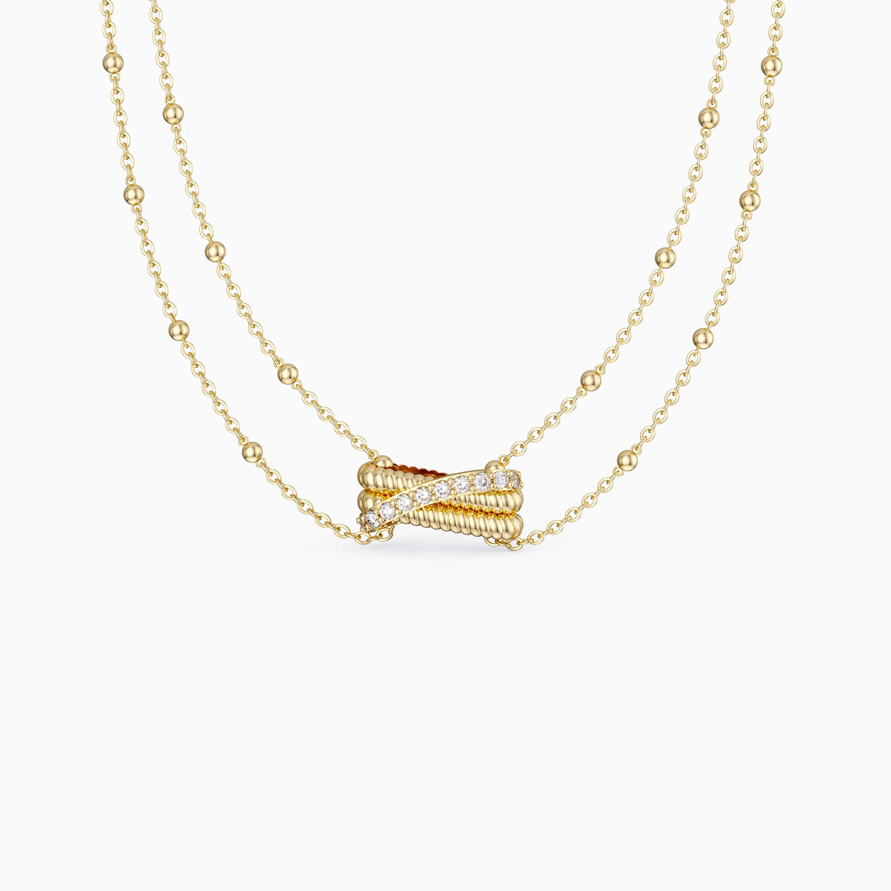 Layered Twisted Necklace sold by Vanimy Jewelry