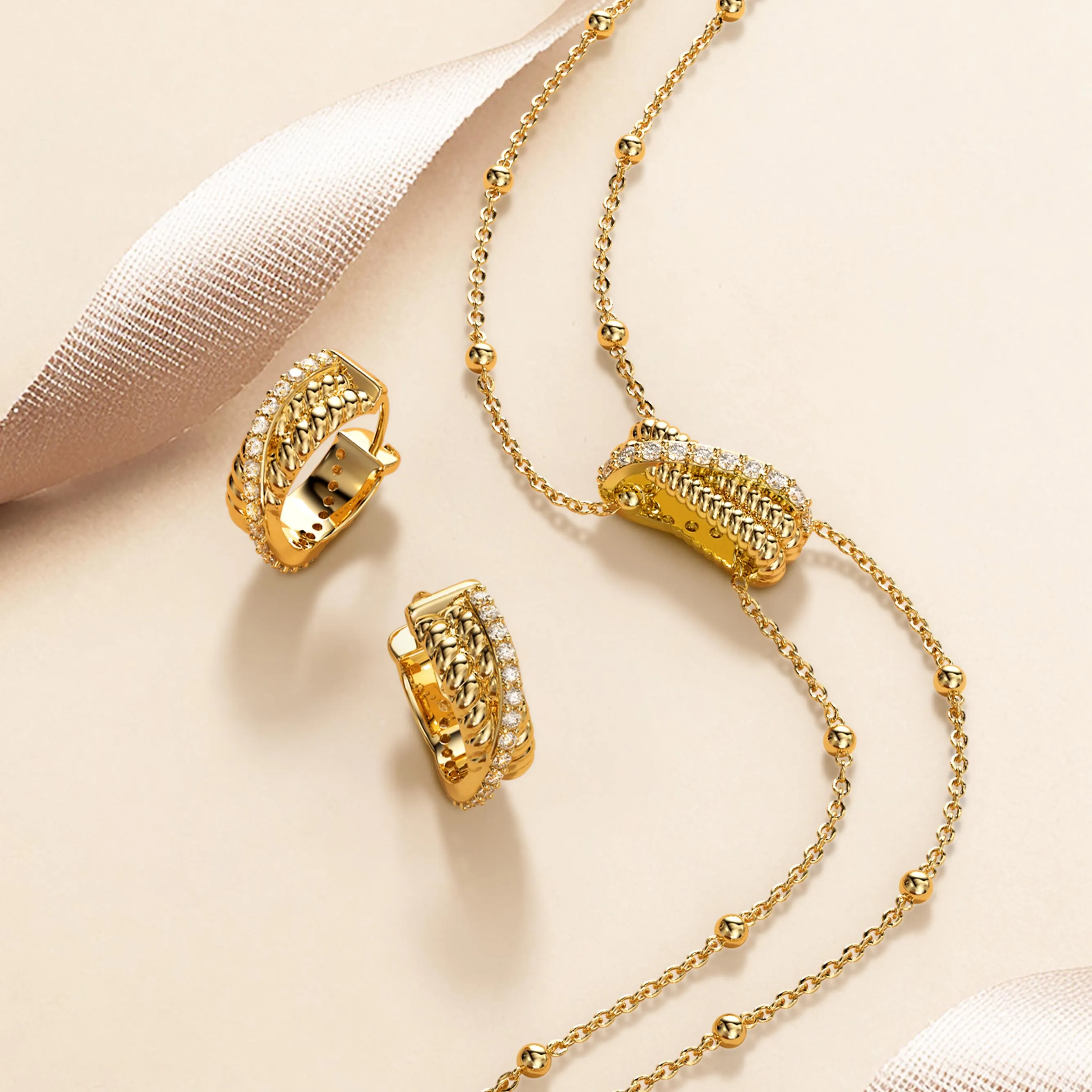 Layered Twisted Necklace sold by Vanimy Jewelry product image thumbnail 4