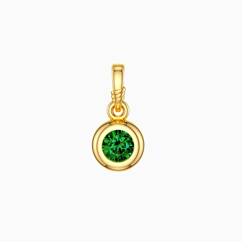 Bubble Knot May Birthstone Charm Pendant sold by Vanimy Jewelry
