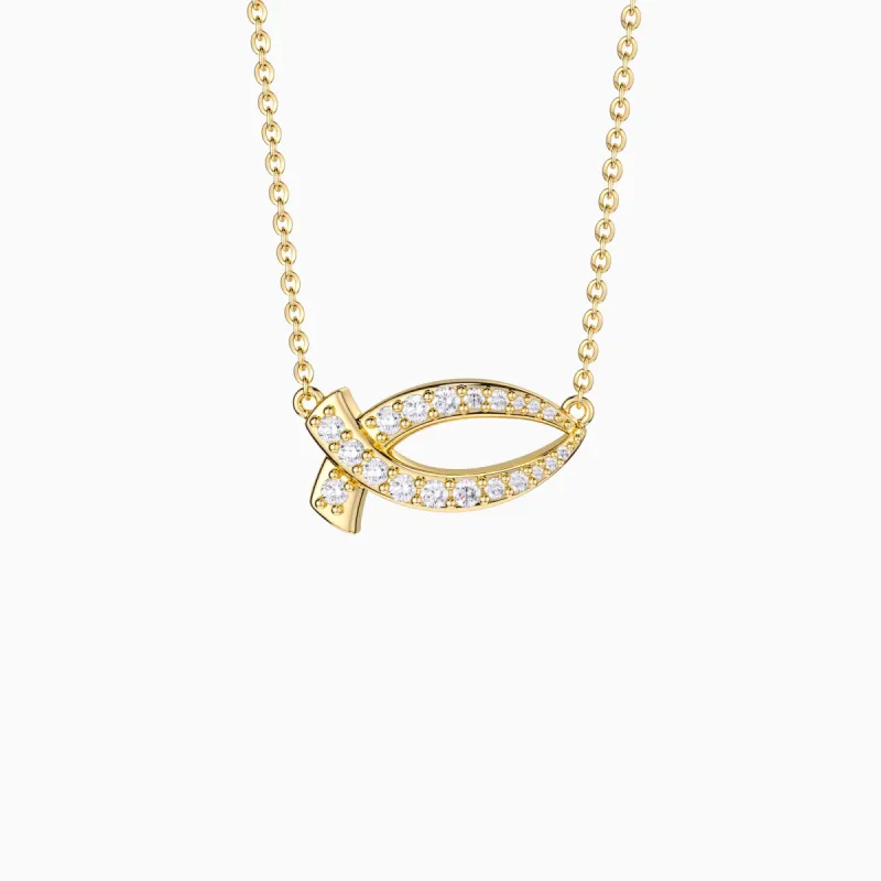 Flowing Ichthys Necklace sold by Vanimy Jewelry