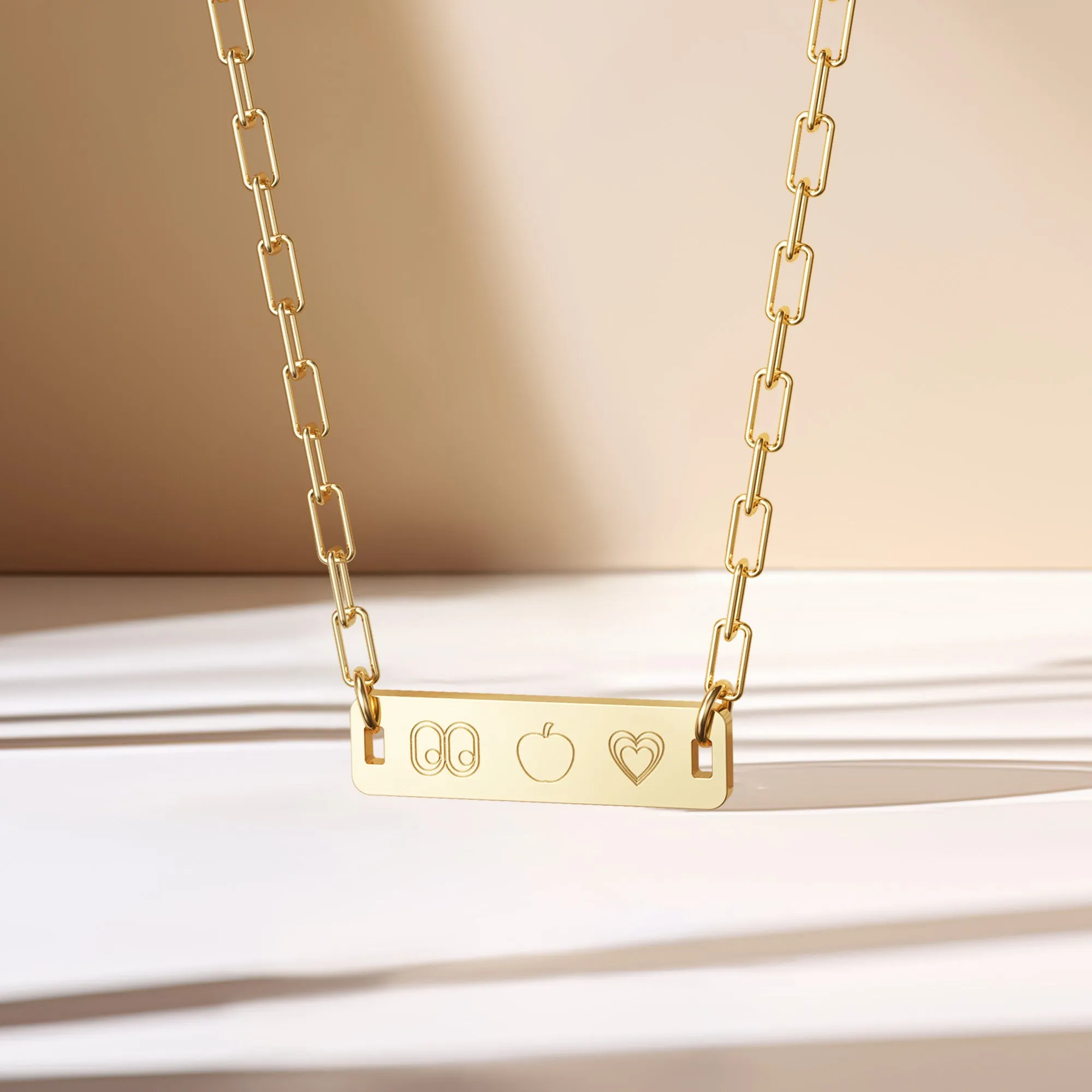 Apple of My Eye Emoji Necklace sold by Vanimy Jewelry product image thumbnail 3