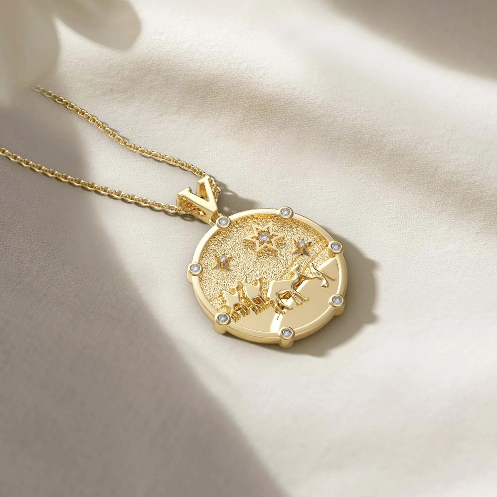 Promised Land Follow Your Star Three Wise Men Coin Medallion Necklace sold by Vanimy Jewelry product image thumbnail 5