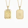 Faith Over Fear Cross Medallion Pendant Engraved Necklace sold by Vanimy Jewelry